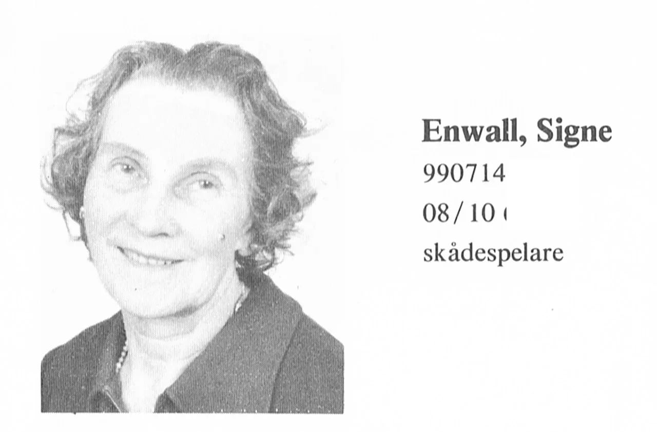 Portrait of Signe Enwall (1899–1977) – memorial page