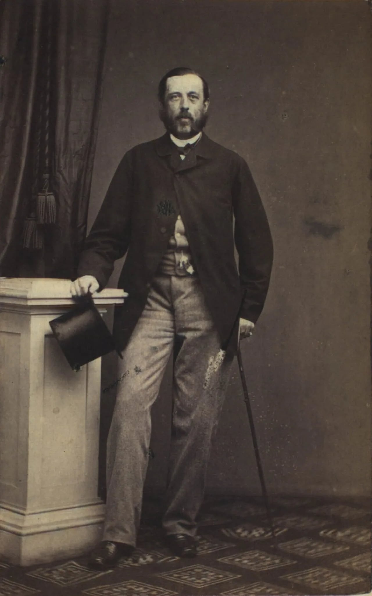 Porträt von Ernst Frederik Düring-Rosenkrantz (1830–1890) – Gedenkseite