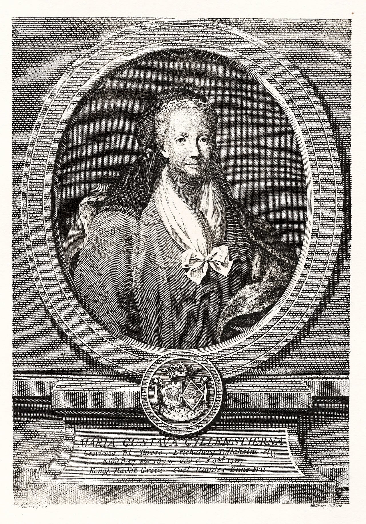 Portrait of Maria Gustava Gyllenstierna (1672–1737) – memorial page