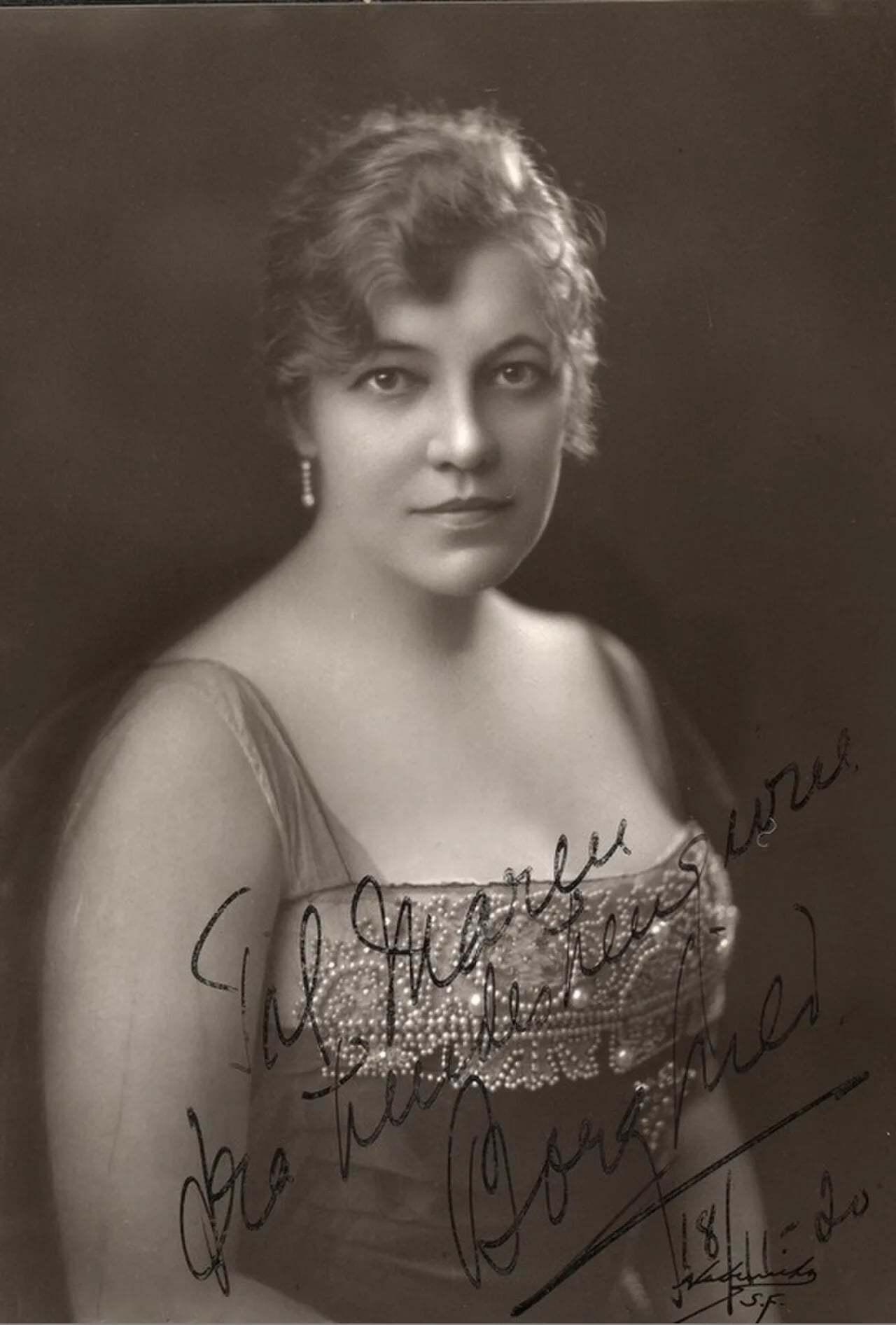 Portrait of Borghild Langaard (1883–1939) – memorial page