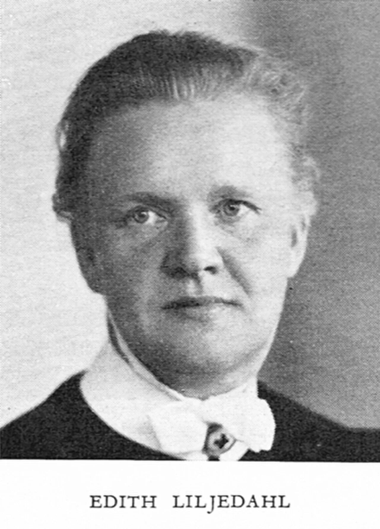 Porträt von Edith Liljedahl (1901–1960) – Gedenkseite