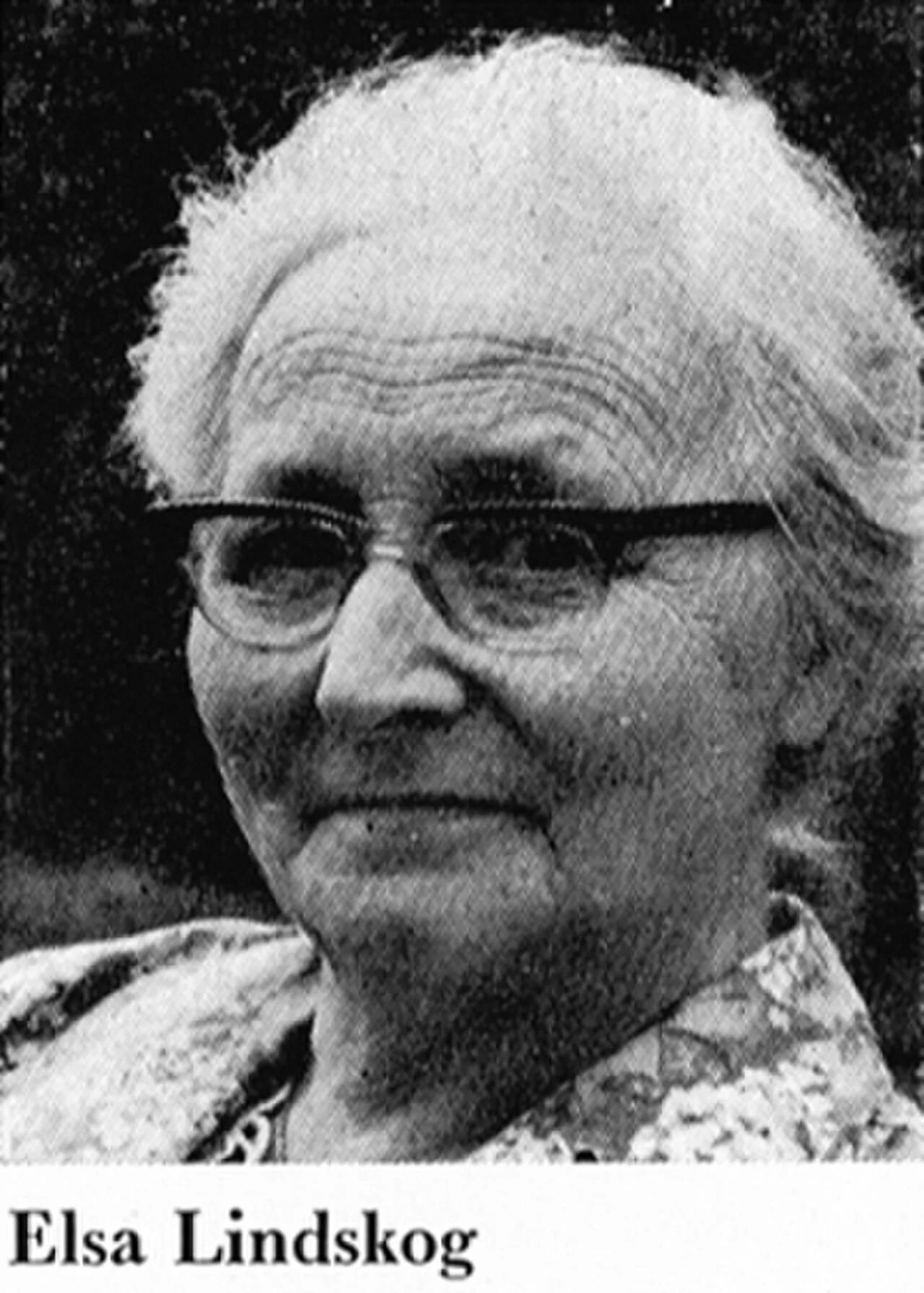 Porträt von Elsa Lindskog (1904–1991) – Gedenkseite