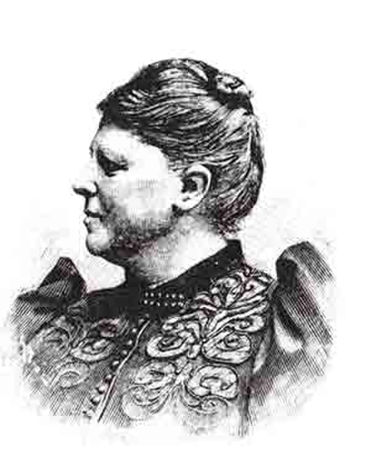 Porträt von Hulda Lundin (1847–1921) – Gedenkseite