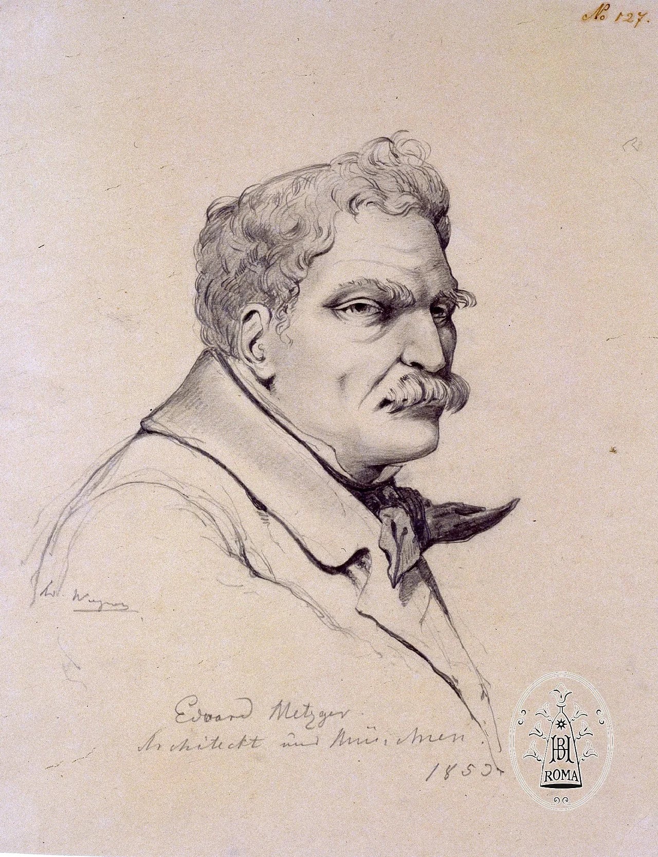Porträt von Eduard Metzger (1807–1894) – Gedenkseite
