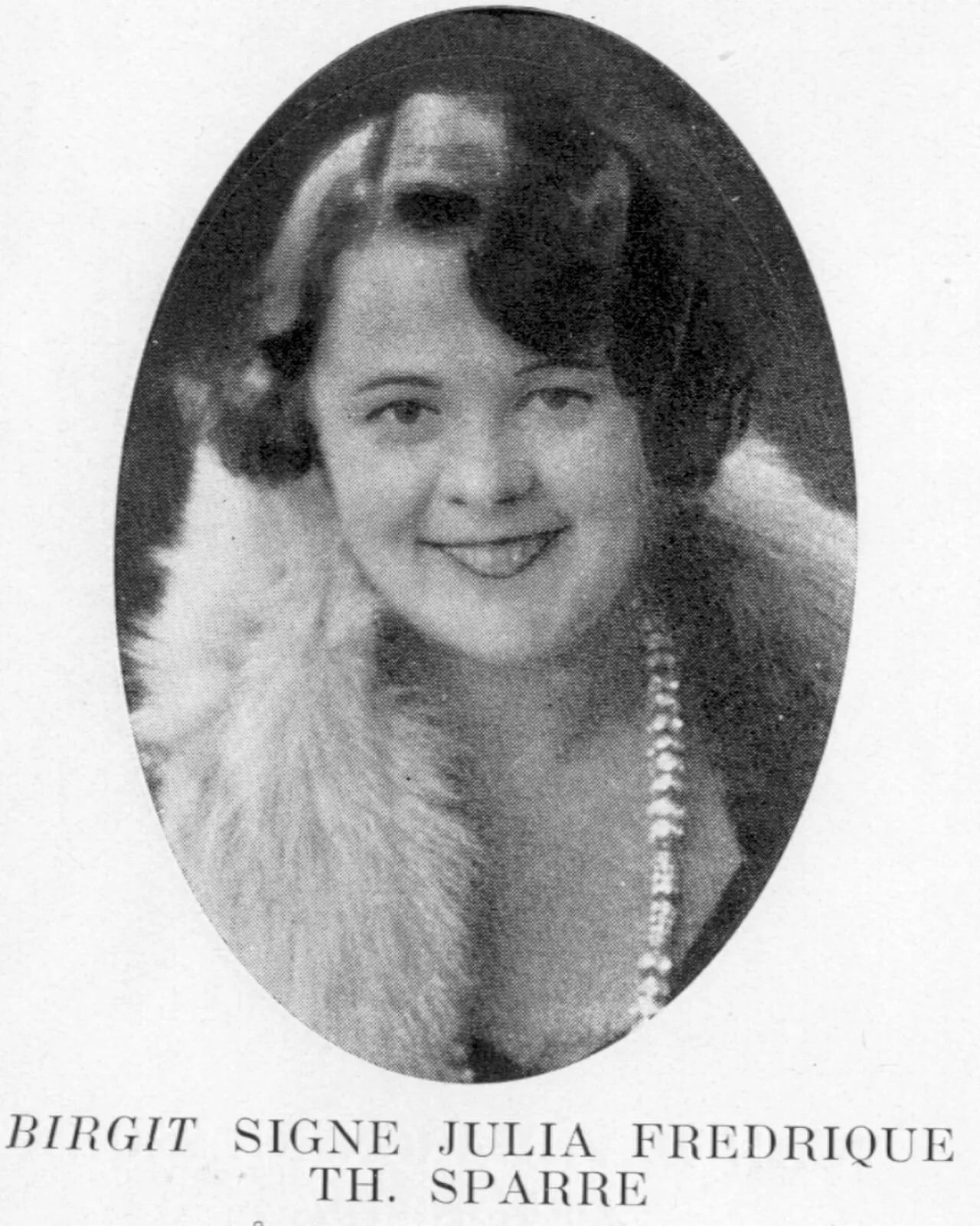 Porträt von Birgit Thomaeus Sparre (1903–1984) – Gedenkseite