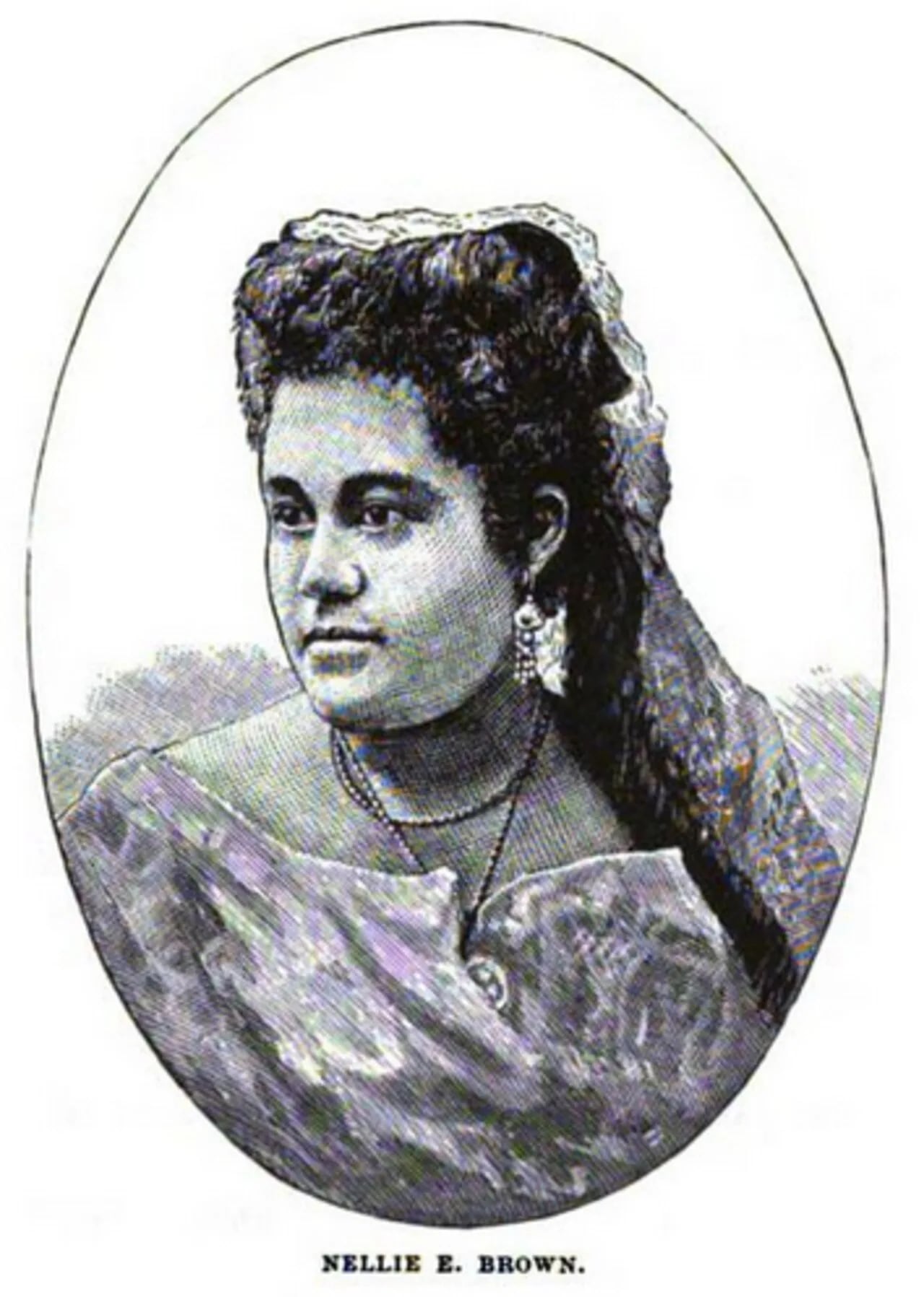 Portrait of Nellie Brown Mitchell (1845–1924) – memorial page