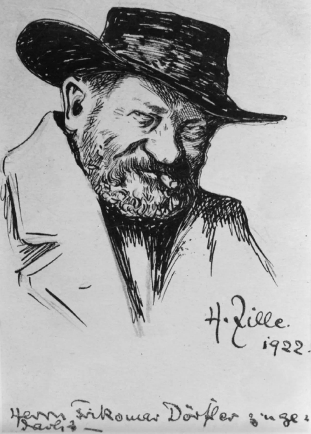 Porträt von Heinrich Zille (1858–1929) – Gedenkseite