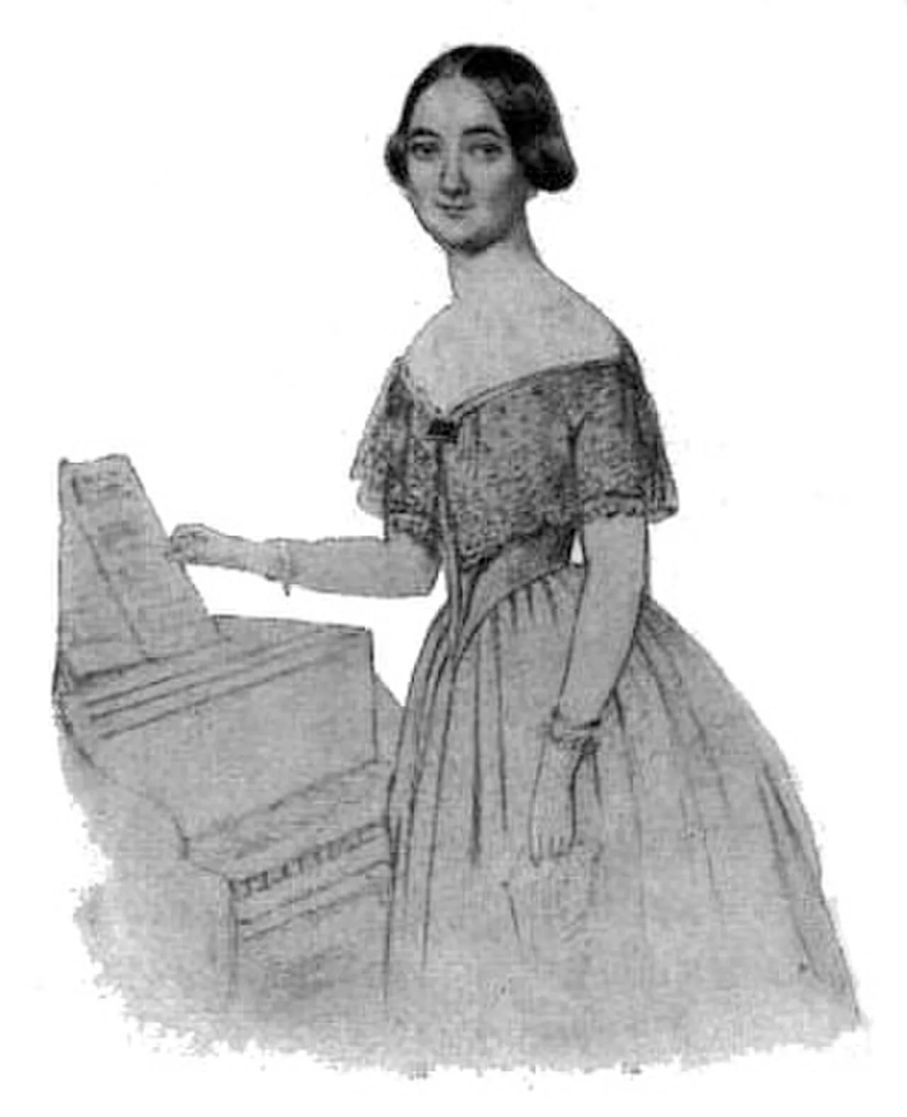 Porträt von Hertha Westerstrand (1821–1887) – Gedenkseite