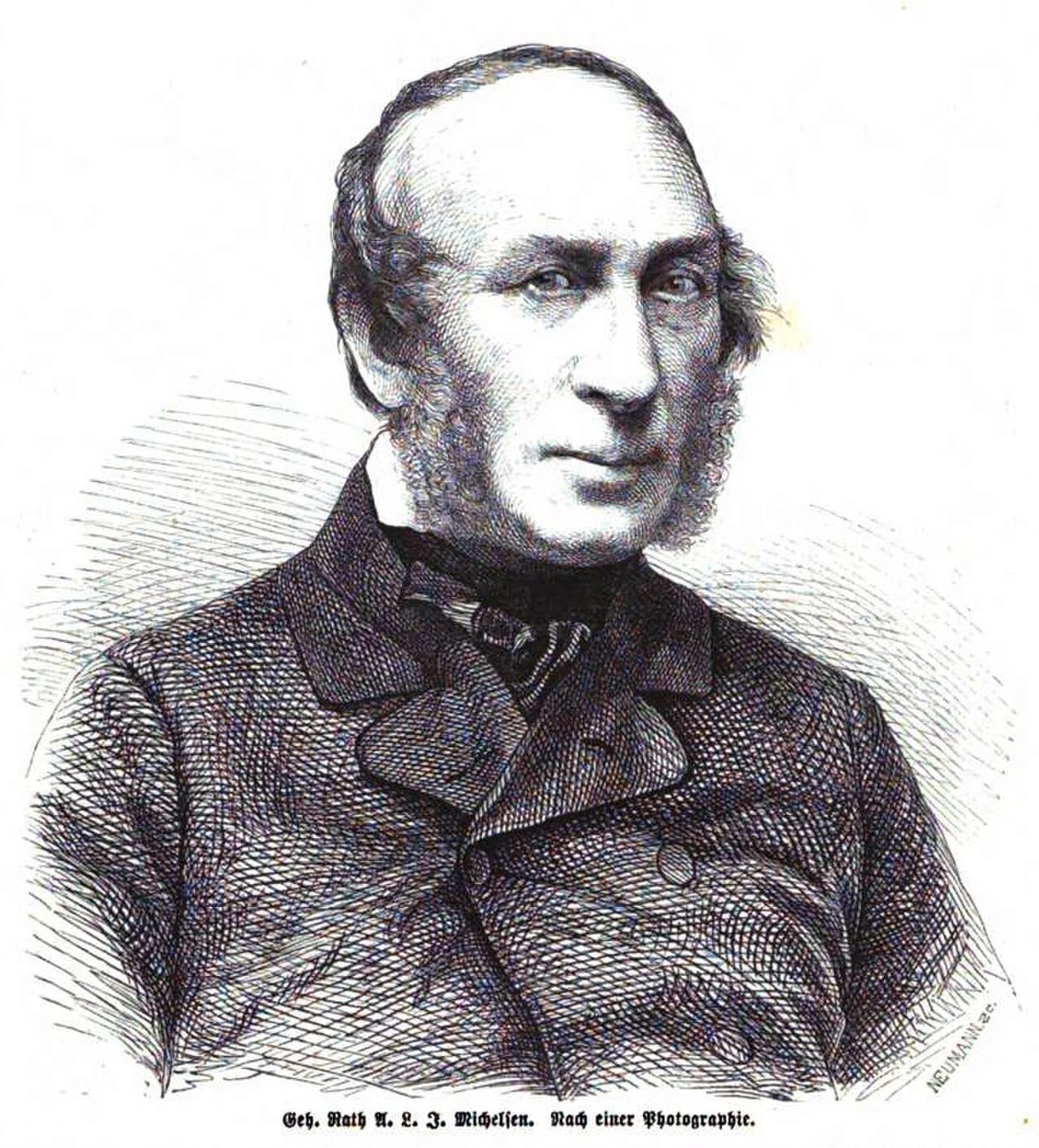 Porträt von Andreas Ludwig Jacob Michelsen (1801–1881) – Gedenkseite