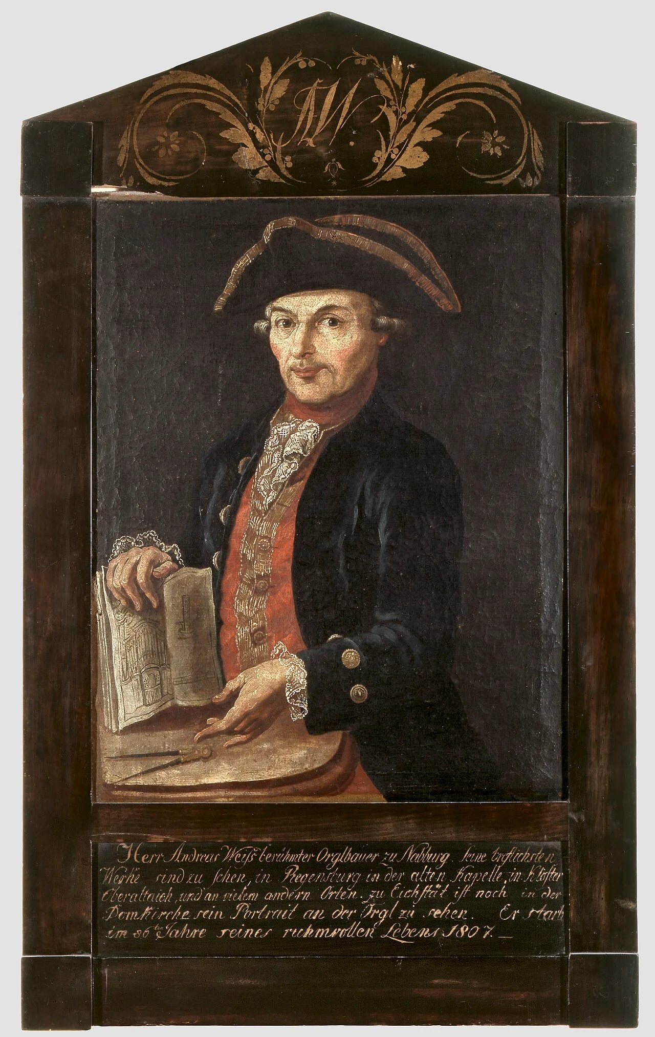 Porträt von Andreas Weiß (1722–1807) – Gedenkseite