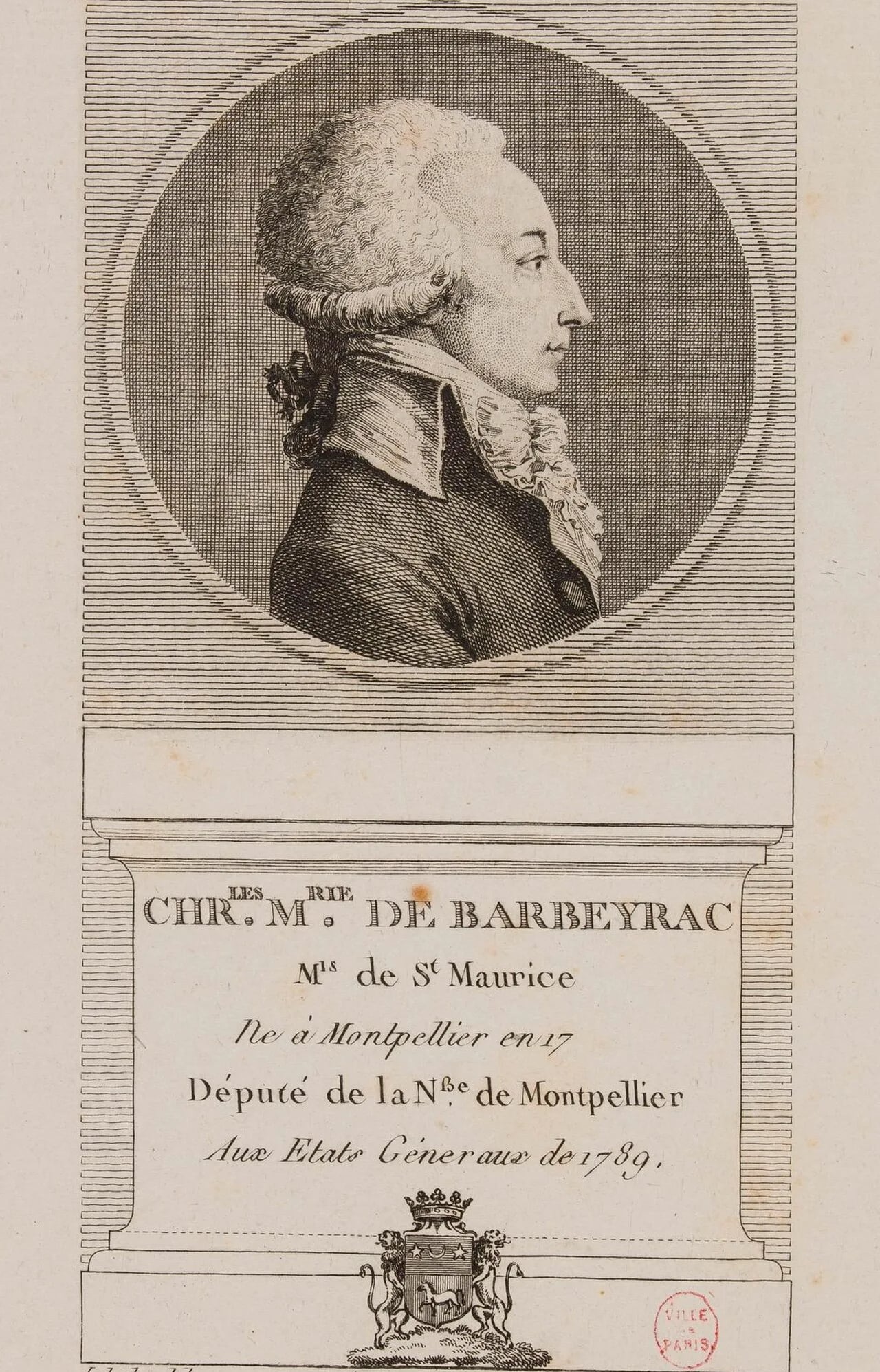 Portrait of Charles Marie de Barbeyrac de Saint-Maurice (1754–1834) – memorial page