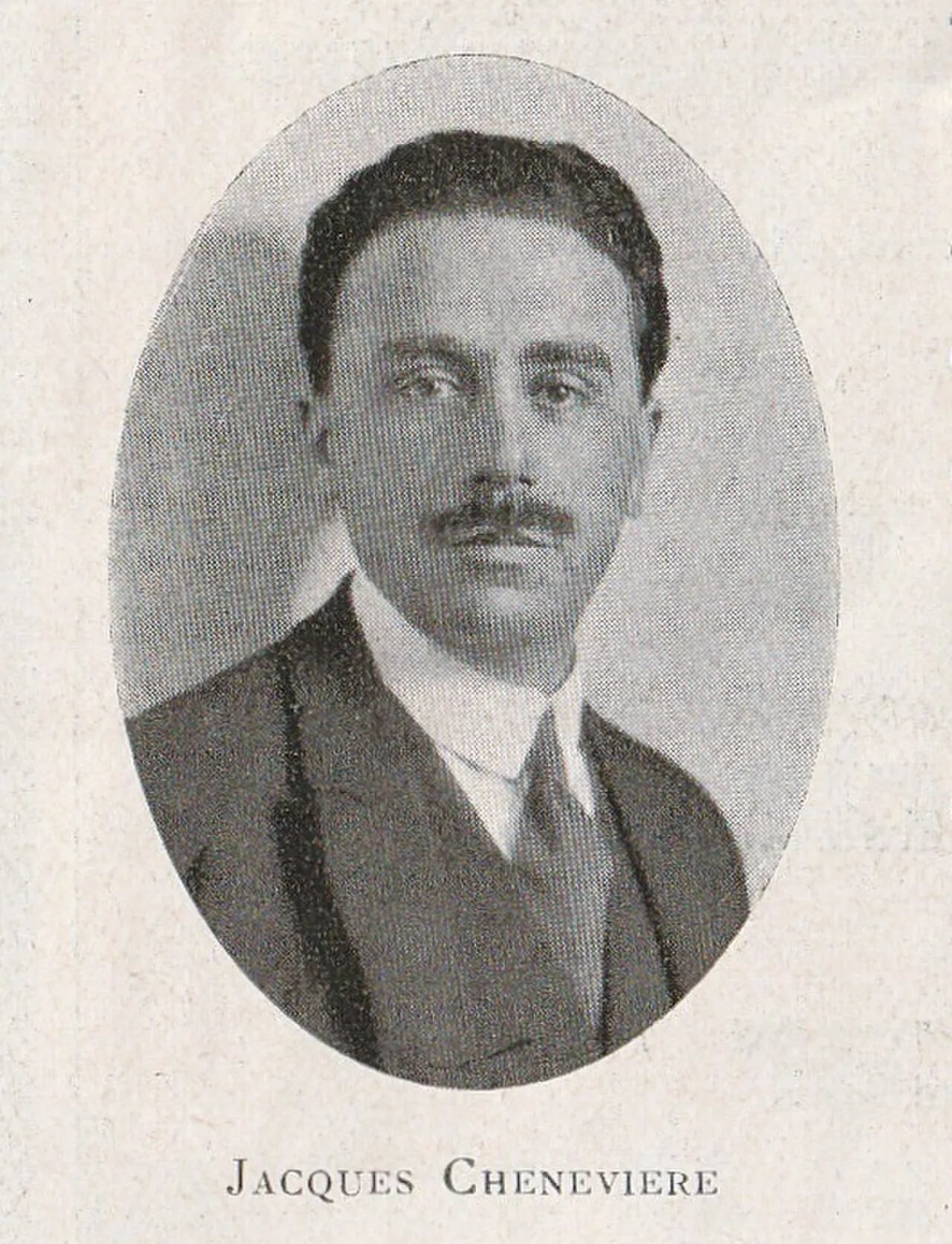 Porträt von Jacques Chenevière (1886–1976) – Gedenkseite