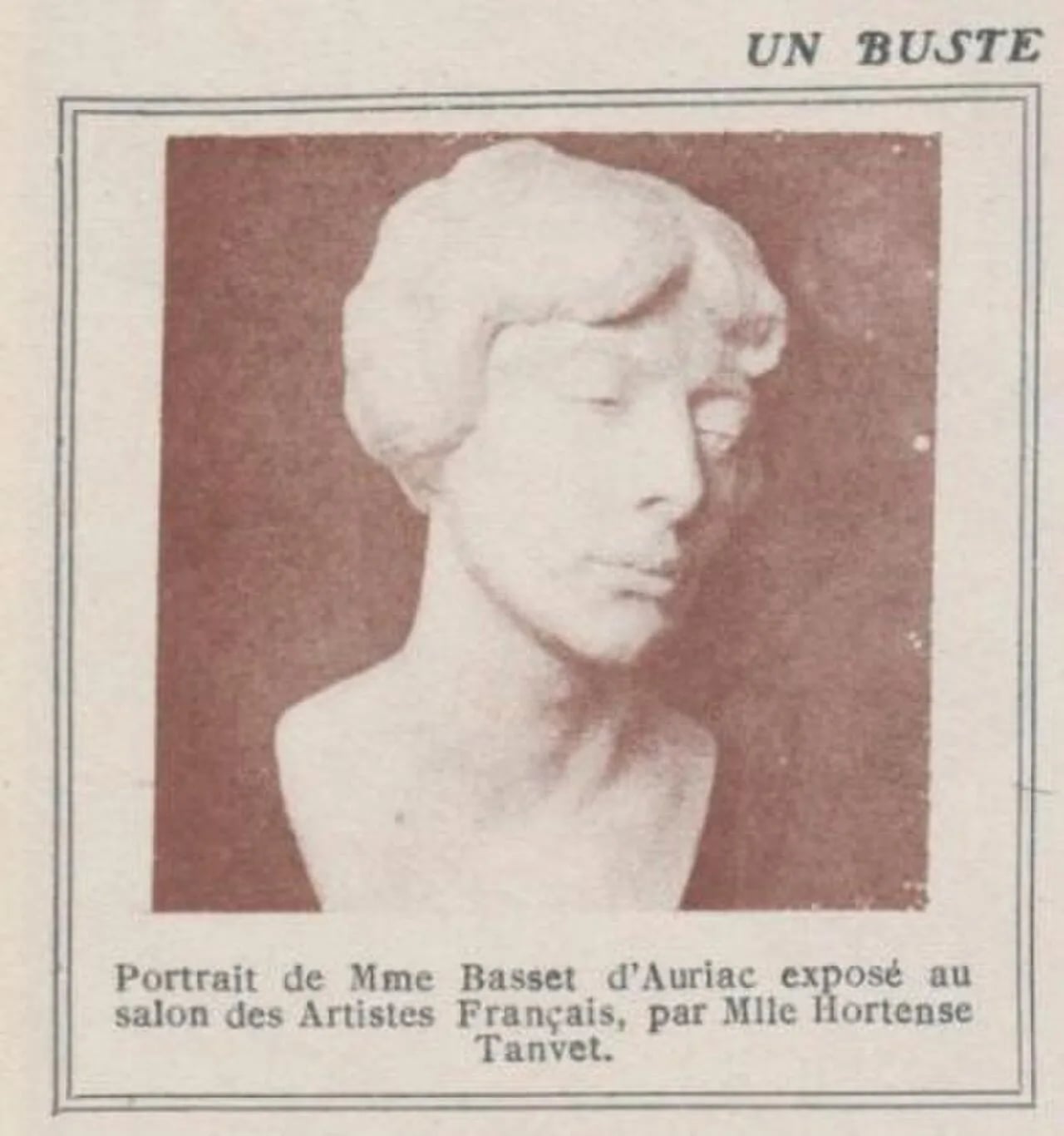 Portrait of Gabrielle Basset d'Auriac (1888–1924) – memorial page