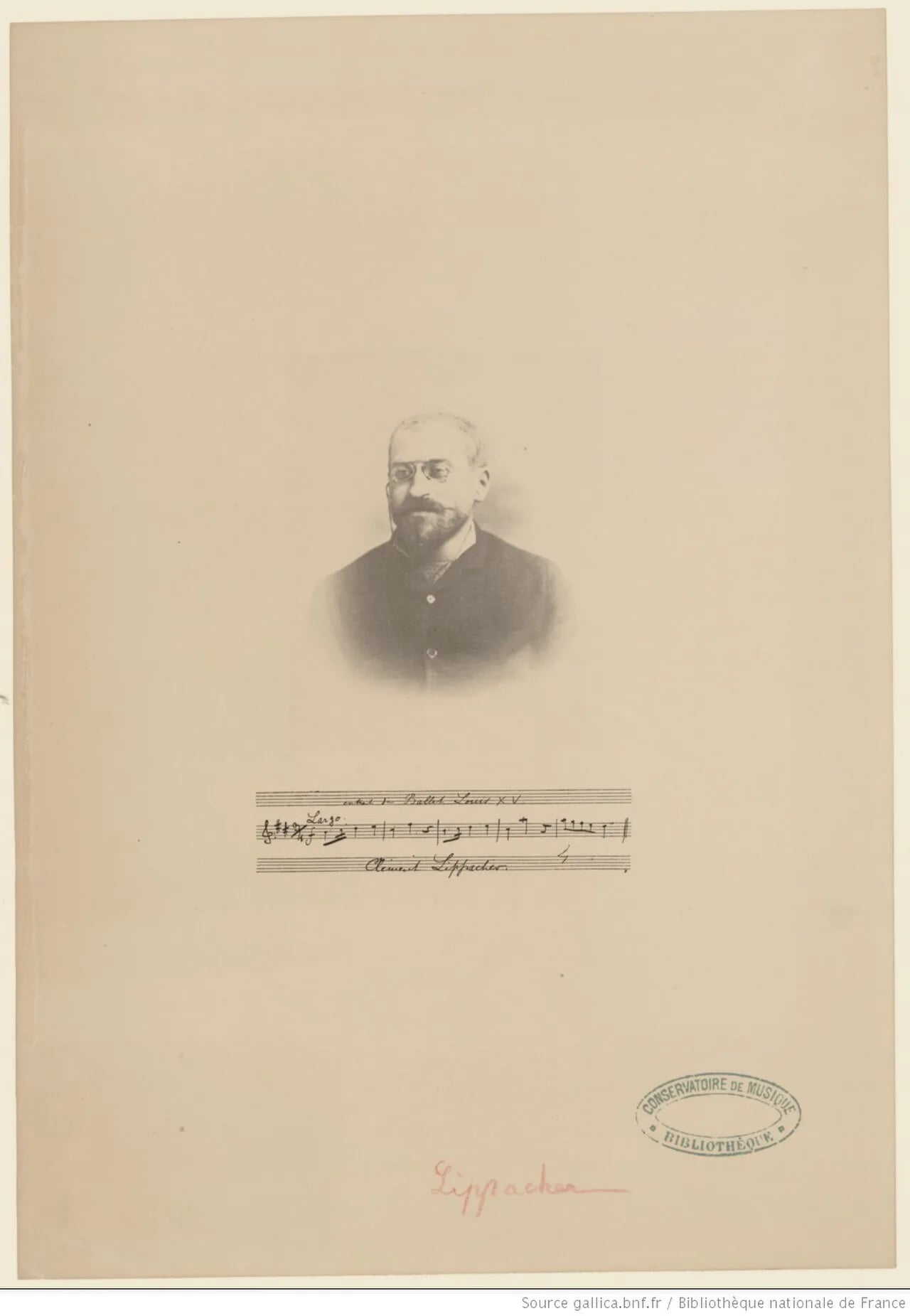 Porträt von Clément Lippacher (1850–1934) – Gedenkseite