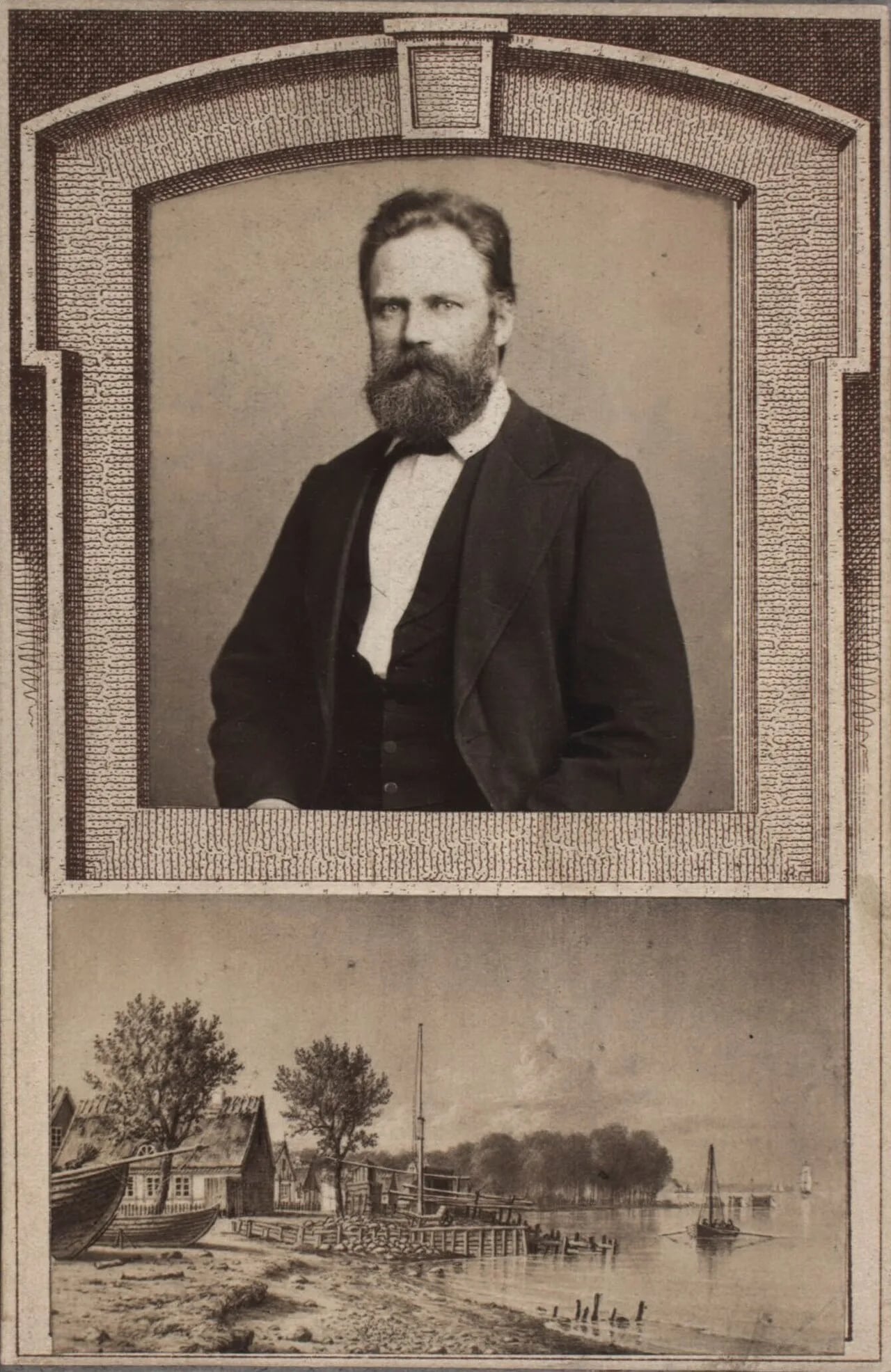 Porträt von Carl Emil Baagøe (1829–1902) – Gedenkseite