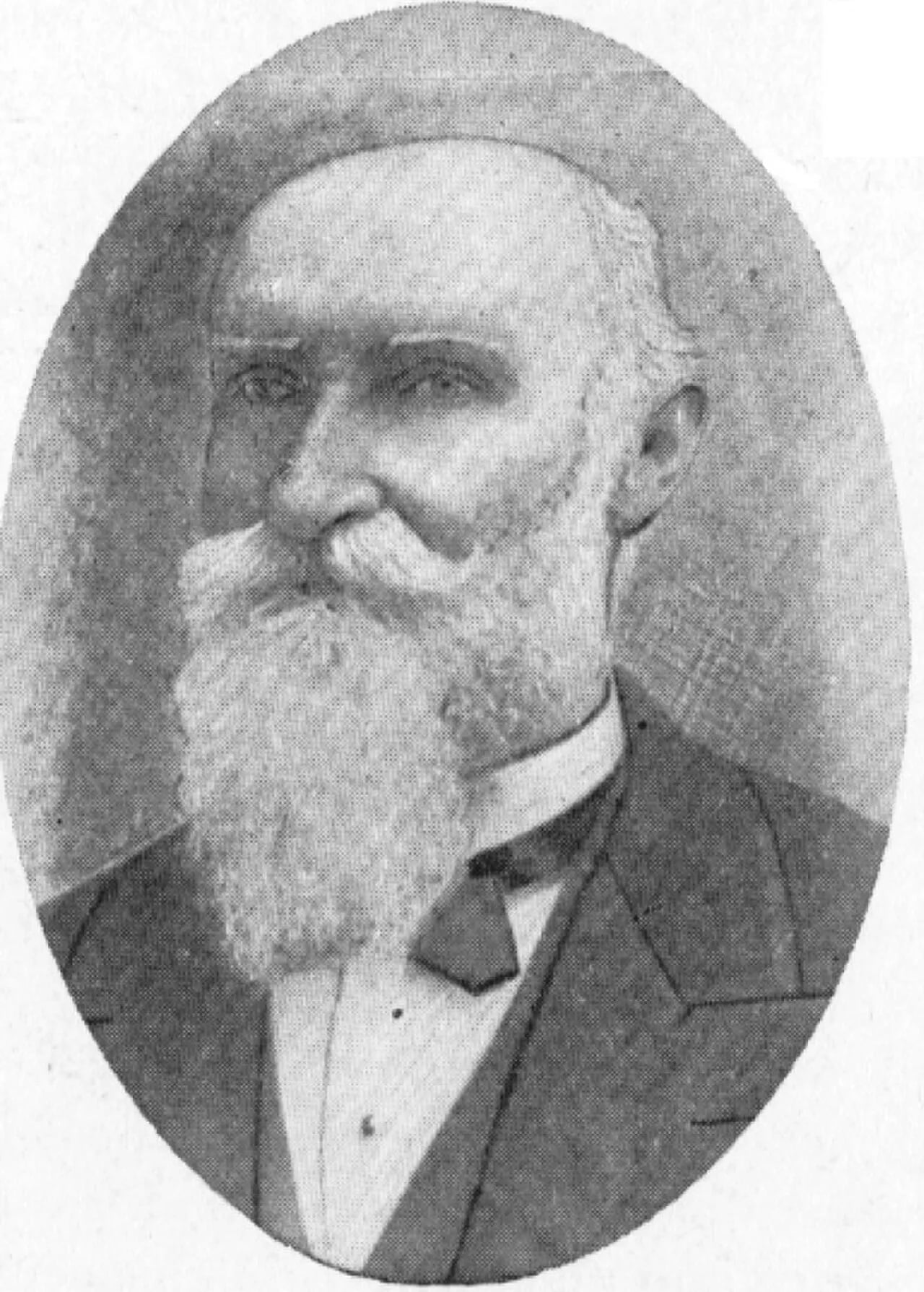 Porträt von Carl Christian Amussen (1825–1902) – Gedenkseite