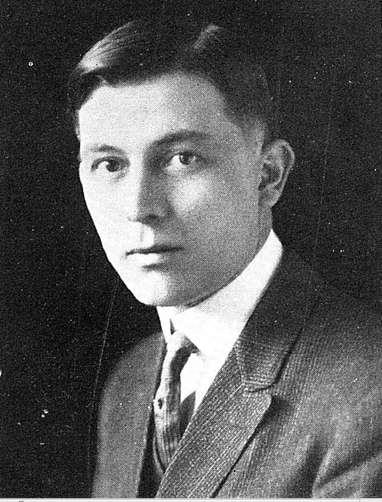 Porträt von Carl Lundgren (1880–1934) – Gedenkseite