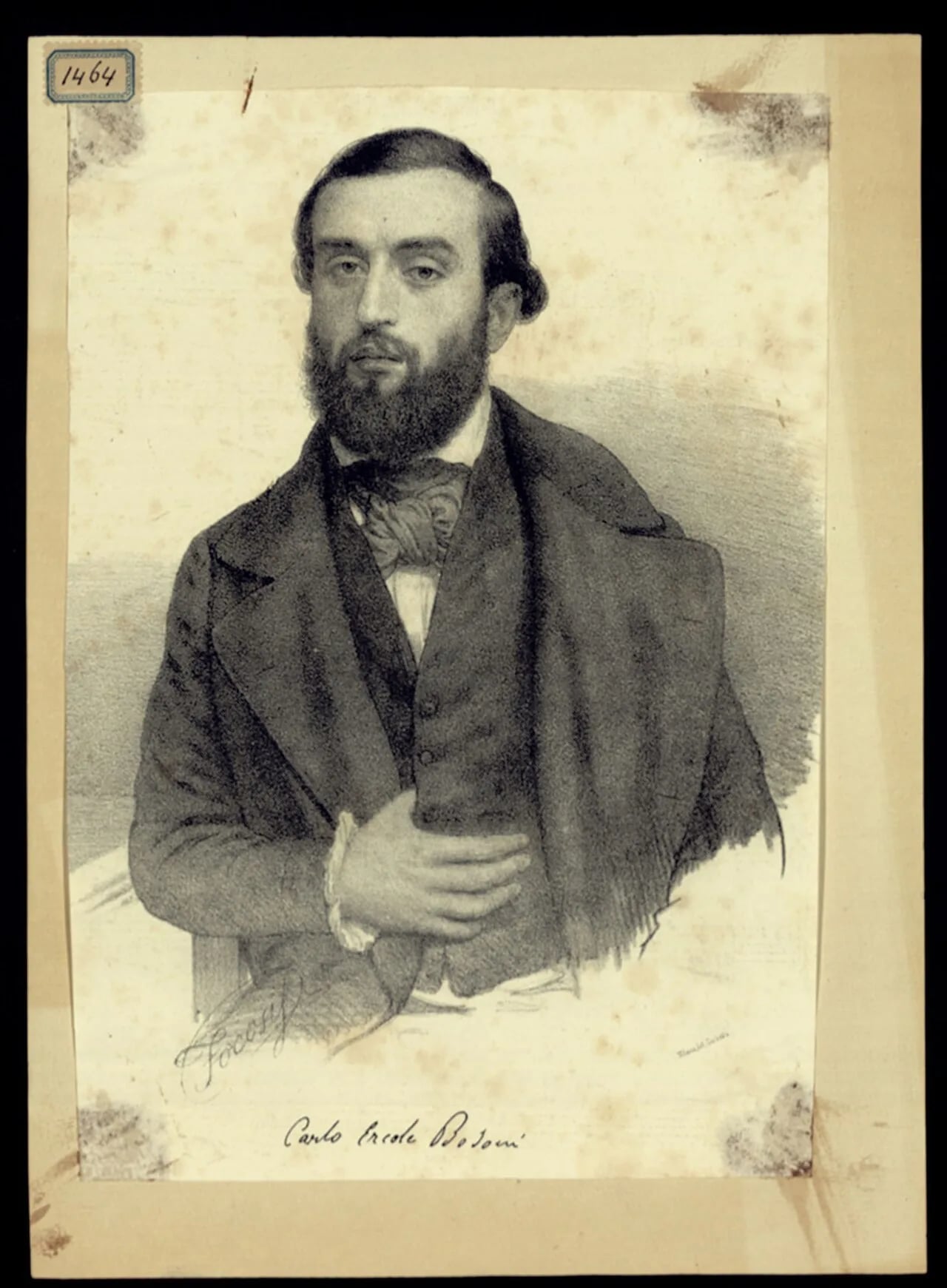 Portrait of Carlo Ercole Bosoni (1826–1887) – memorial page