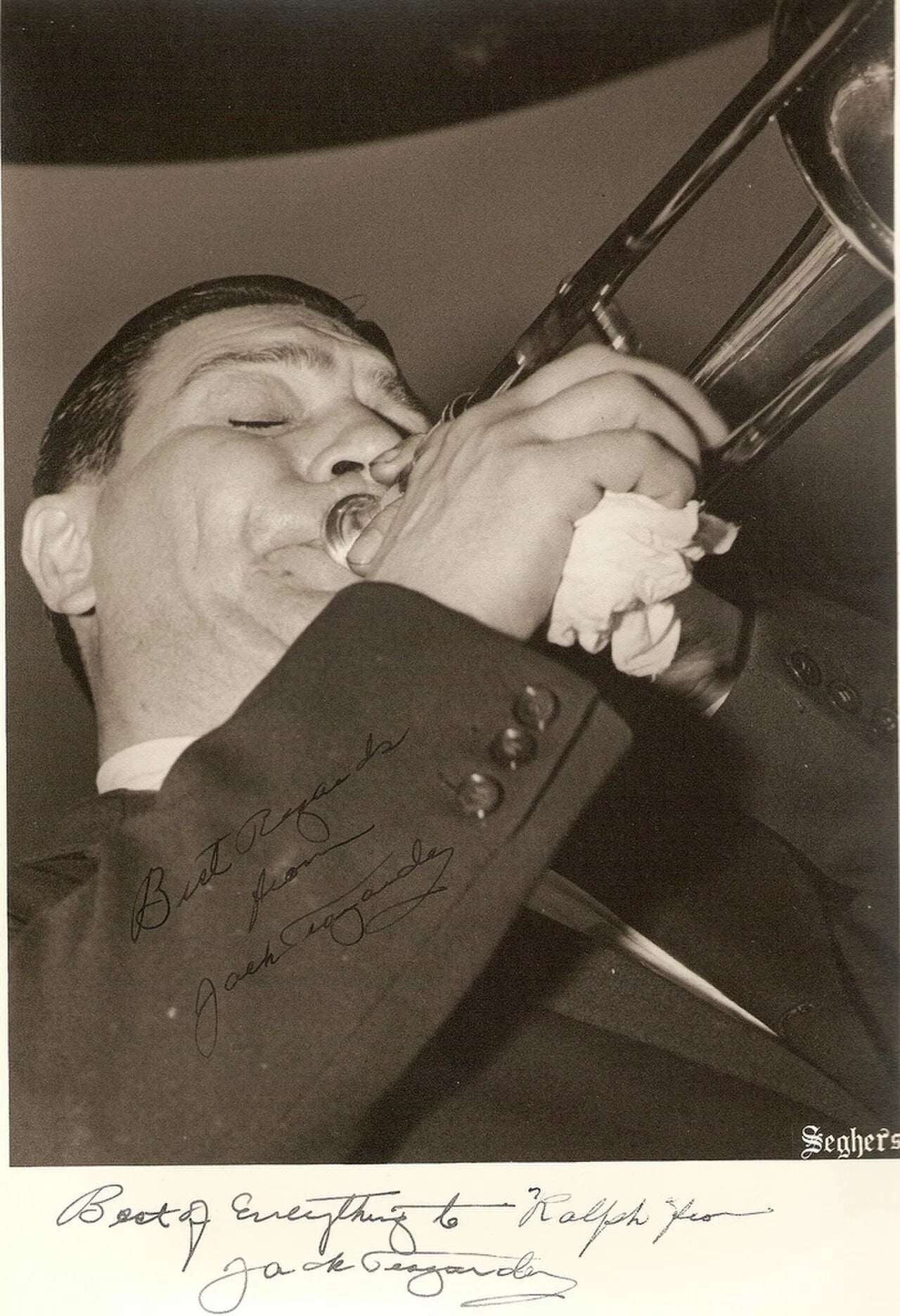 Portrait of Jack Teagarden (1905–1964) – memorial page