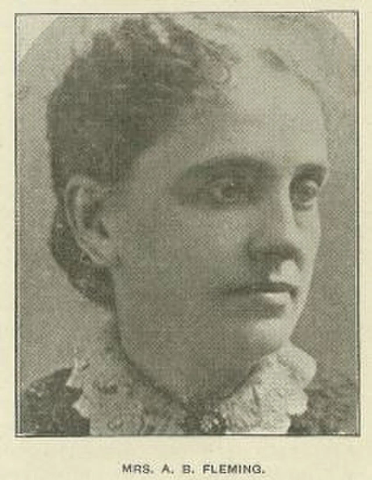 Porträt von Carrie Watson Fleming (1844–1931) – Gedenkseite