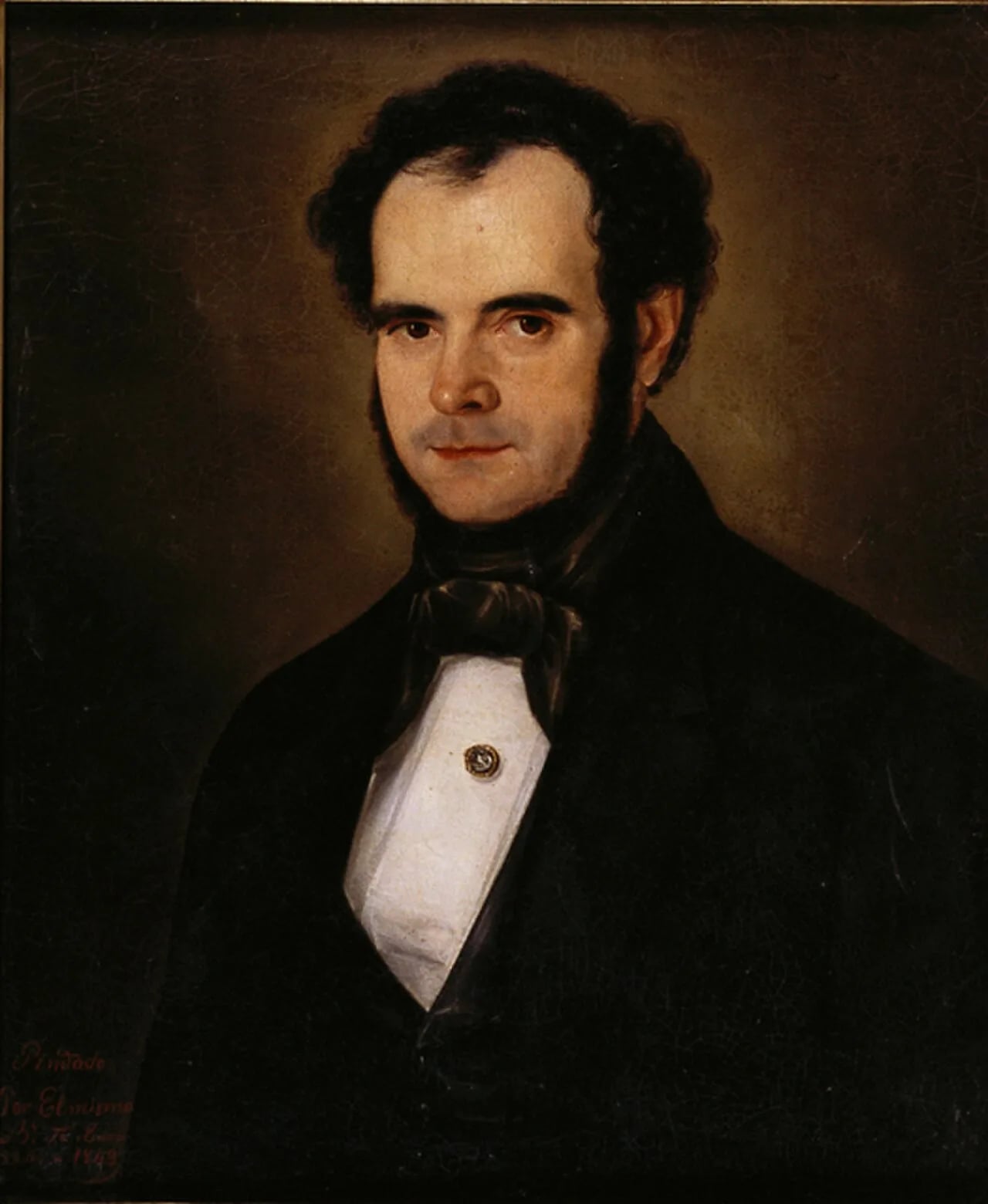 Porträt von Cayetano Descalzi (1809–1886) – Gedenkseite