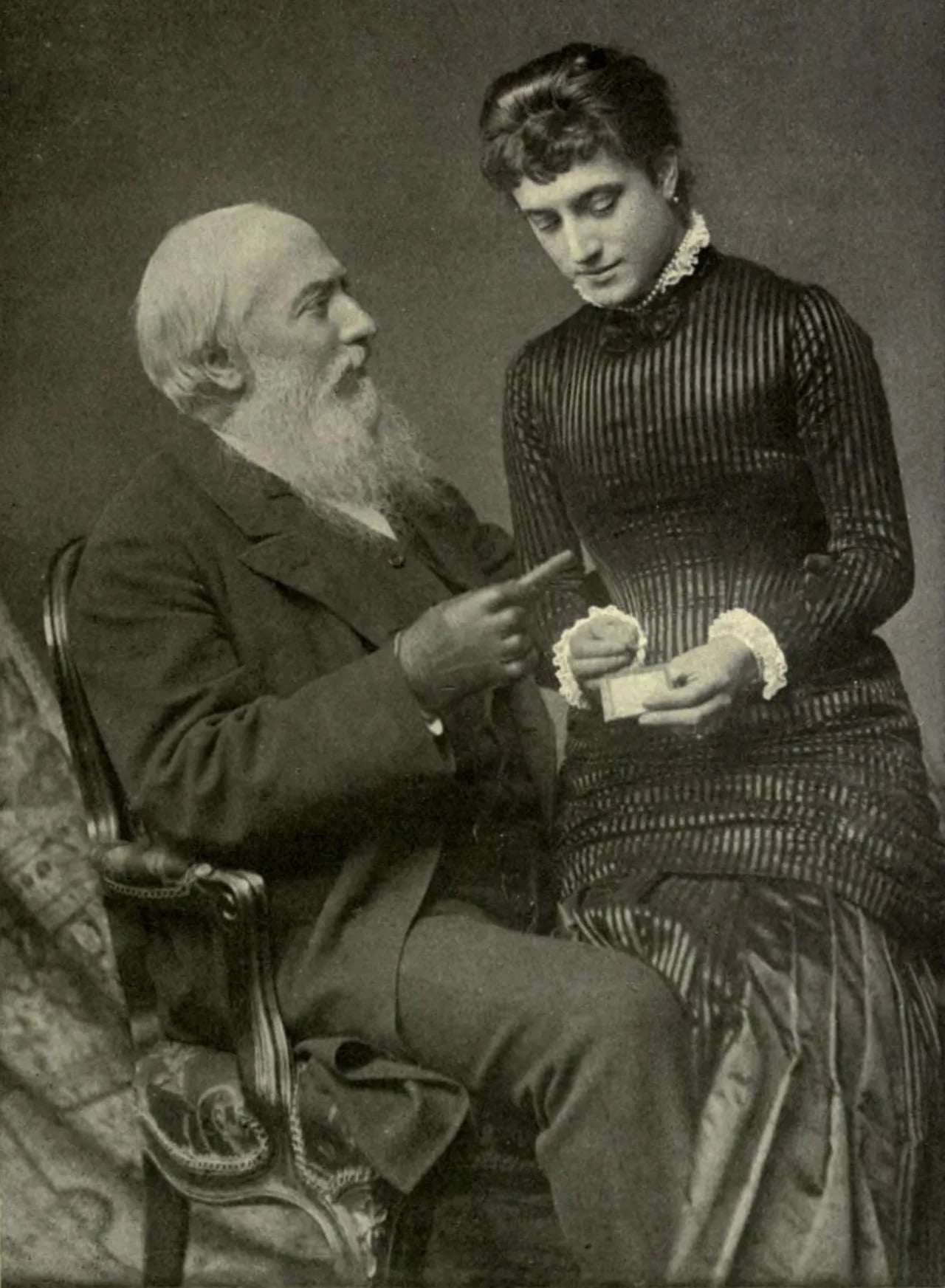 Porträt von Cecilia Maria de Candia (1853–1926) – Gedenkseite