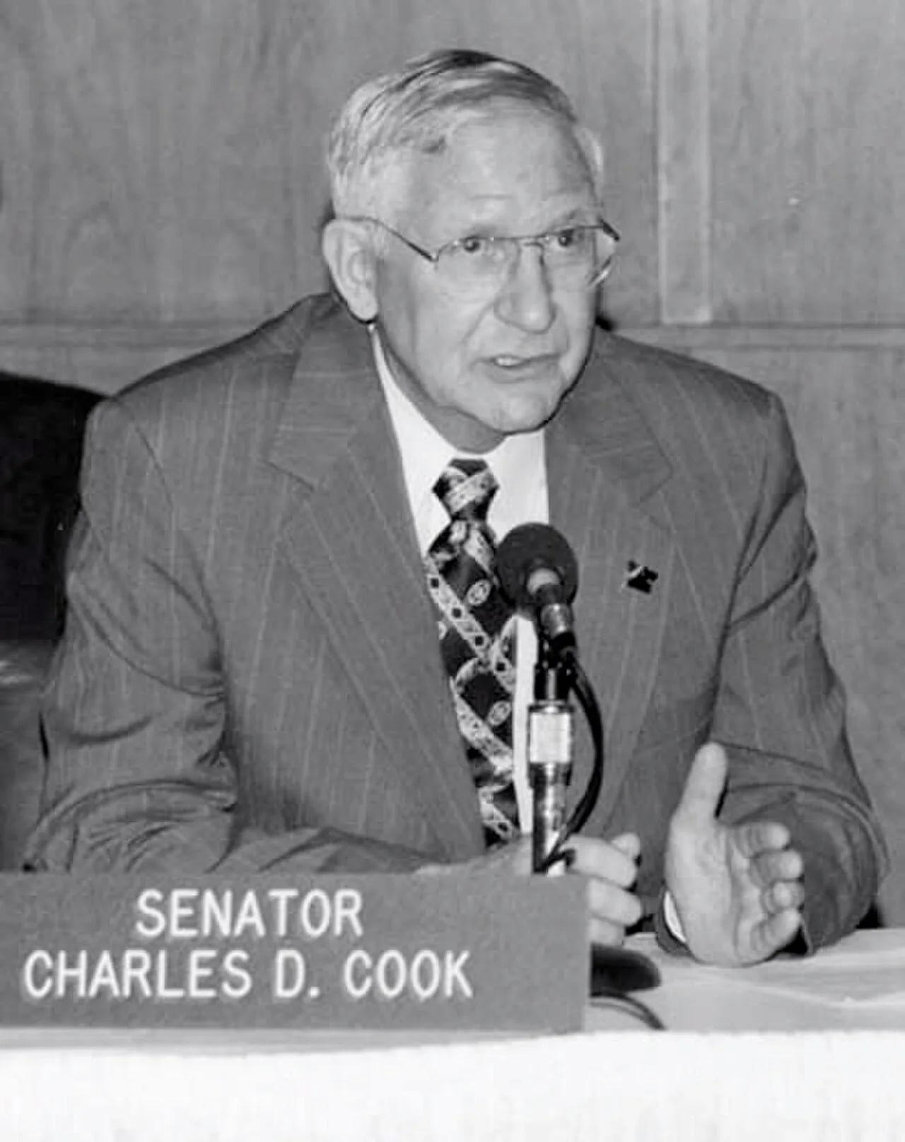 Portrait of Charles D. Cook (1935–2001) – memorial page