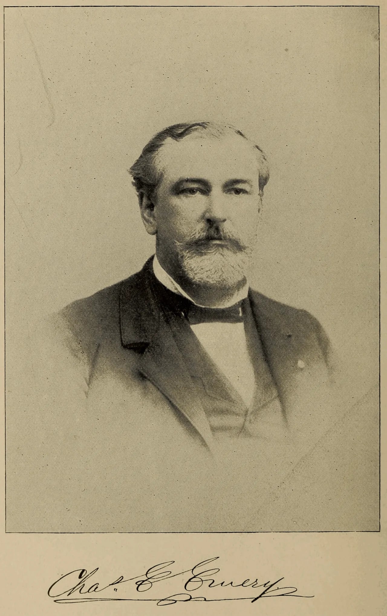 Porträt von Charles Edward Emery (1838–1898) – Gedenkseite