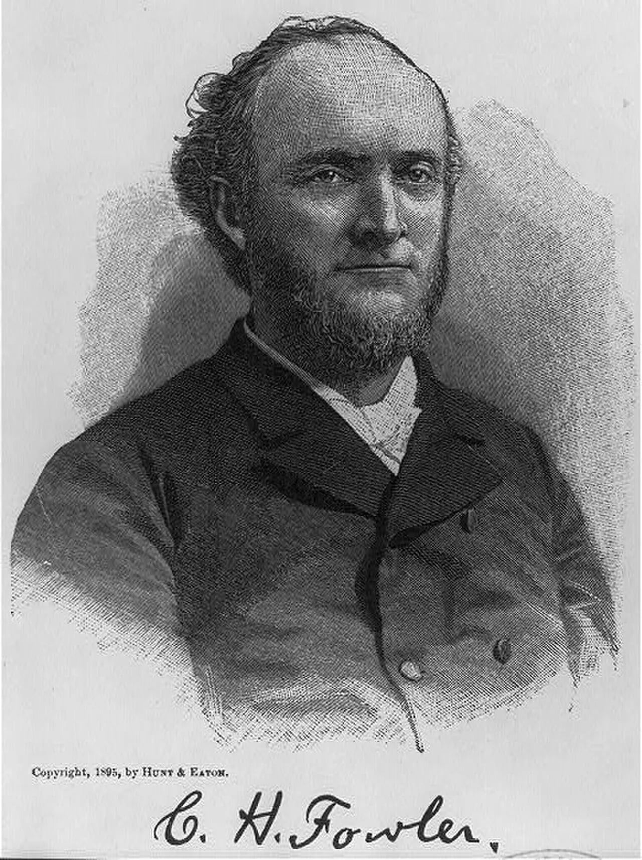Porträt von Charles Henry Fowler (1837–1908) – Gedenkseite