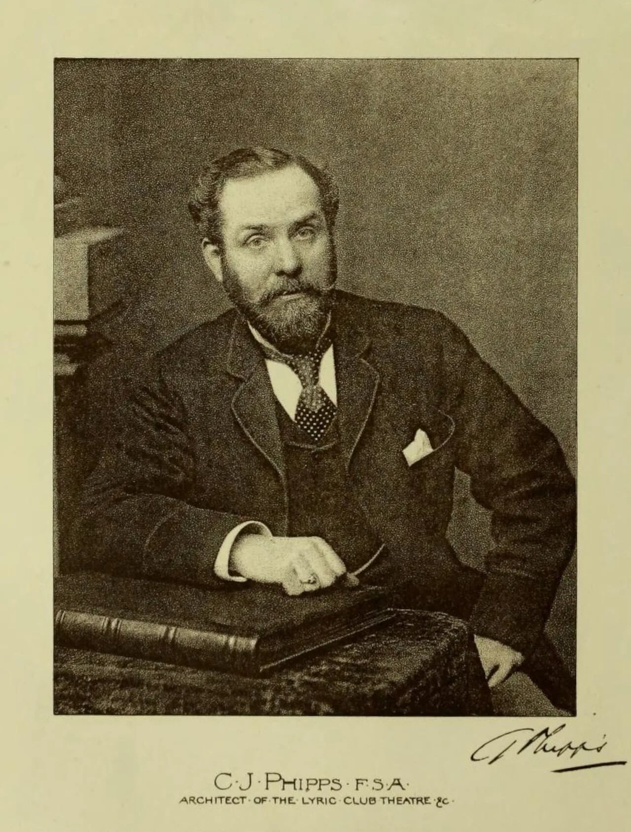 Portrait of Charles John Phipps (1835–1897) – memorial page