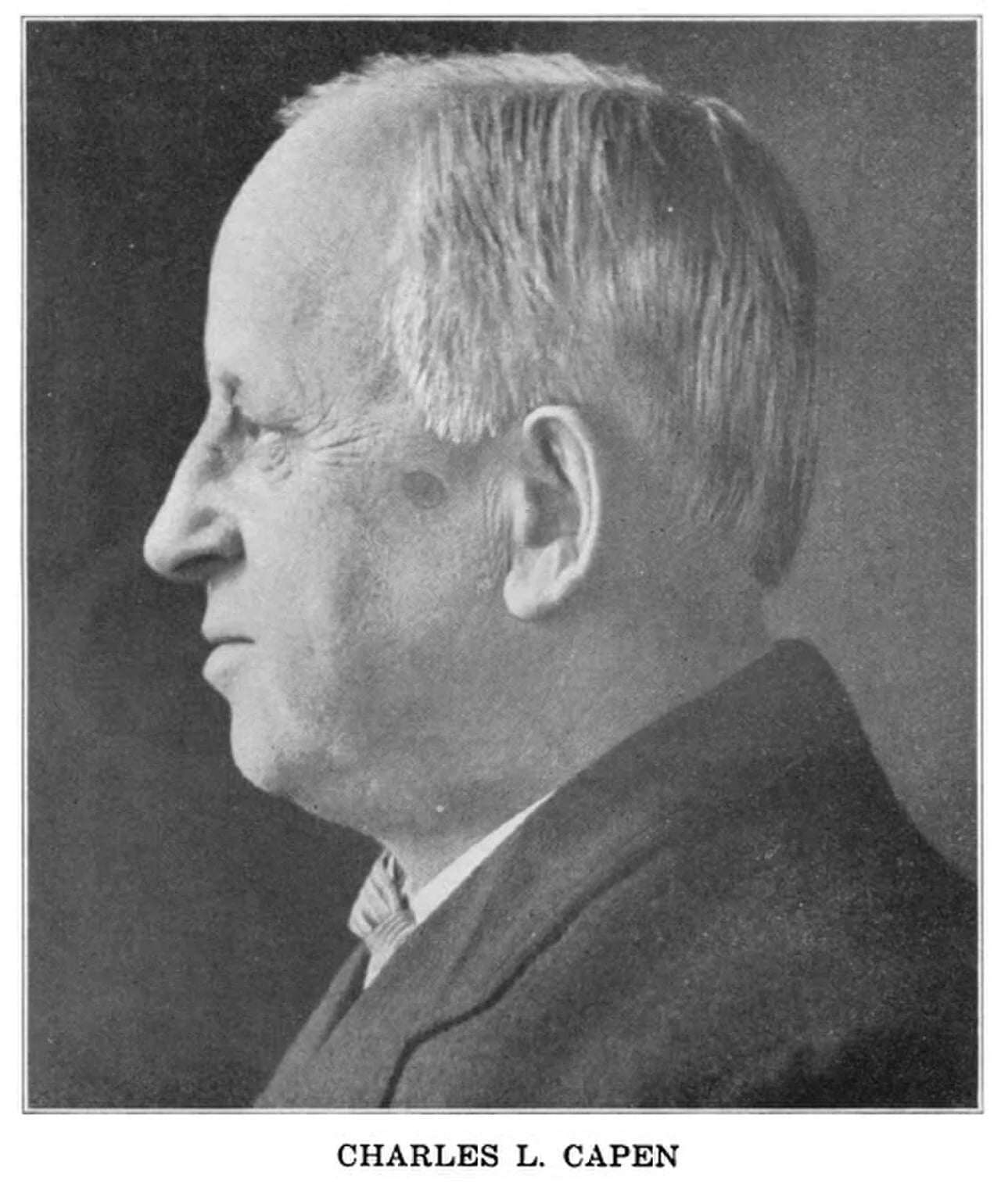 Porträt von Charles L. Capen (1845–1927) – Gedenkseite