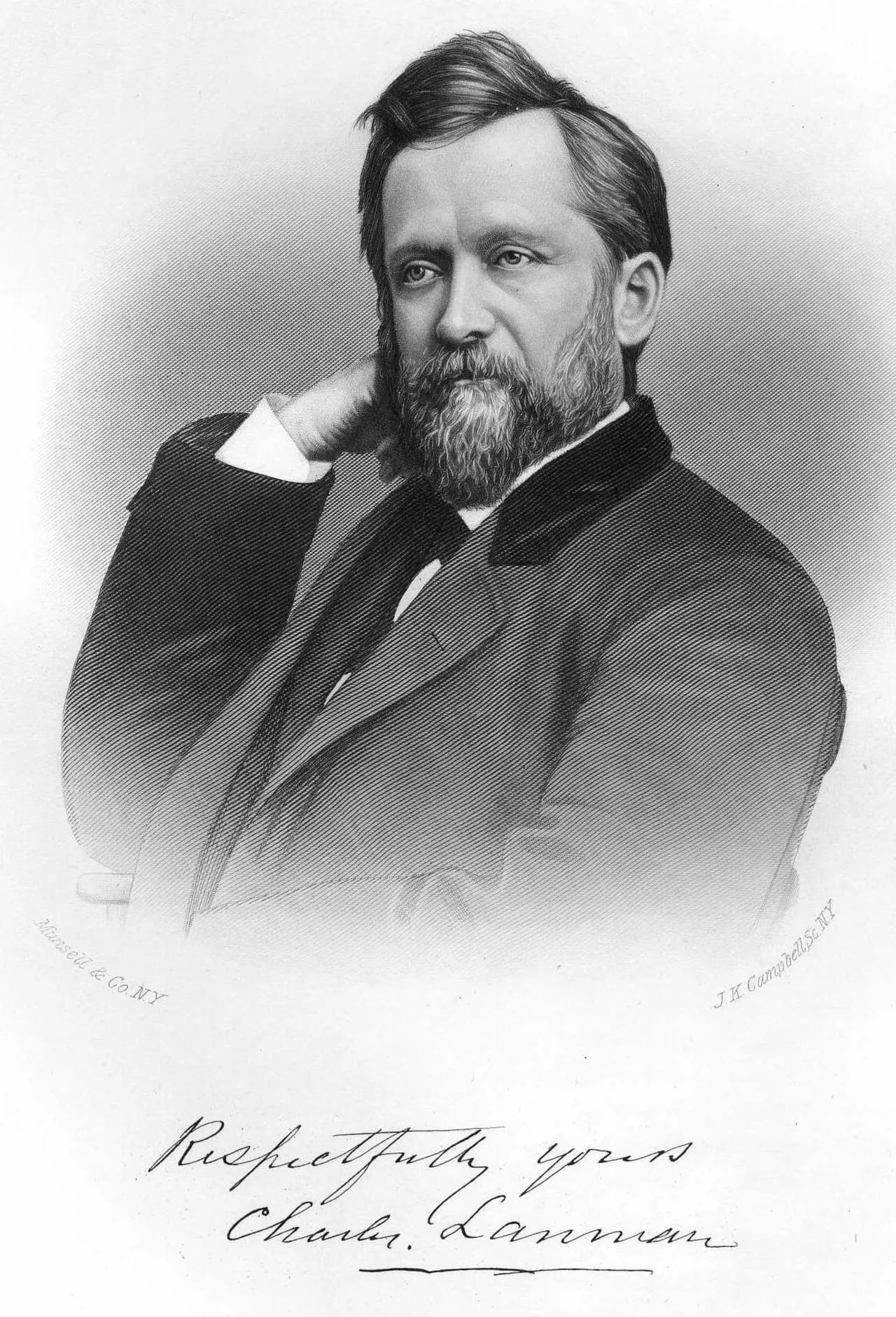 Portrait of Charles Lanman (1819–1895) – memorial page
