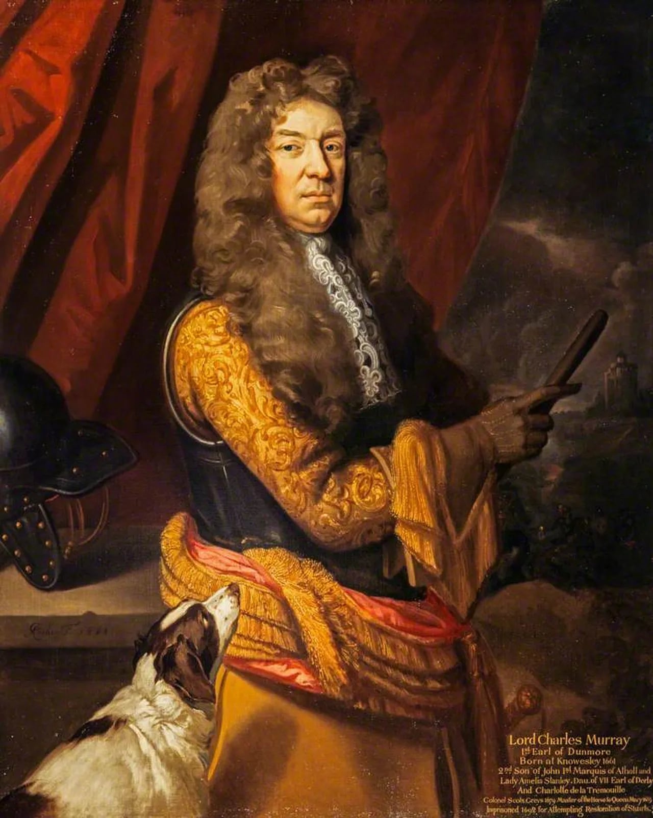 Porträt von Charles Murray, 1st Earl of Dunmore (1661–1710) – Gedenkseite