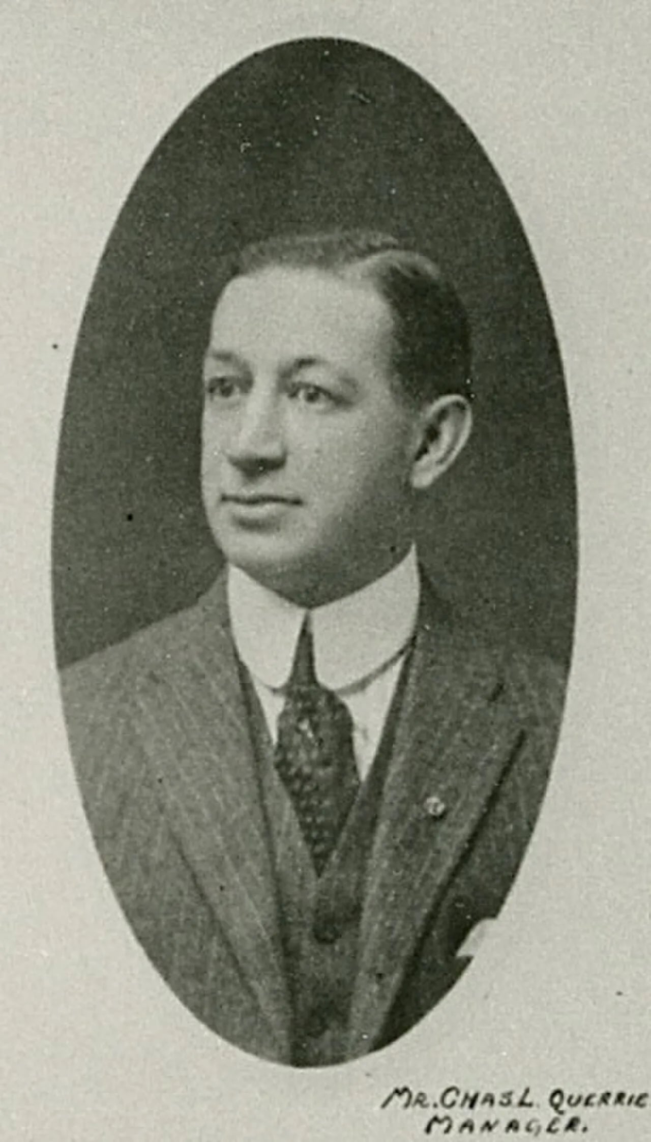 Portrait of Charles Querrie (1877–1950) – memorial page