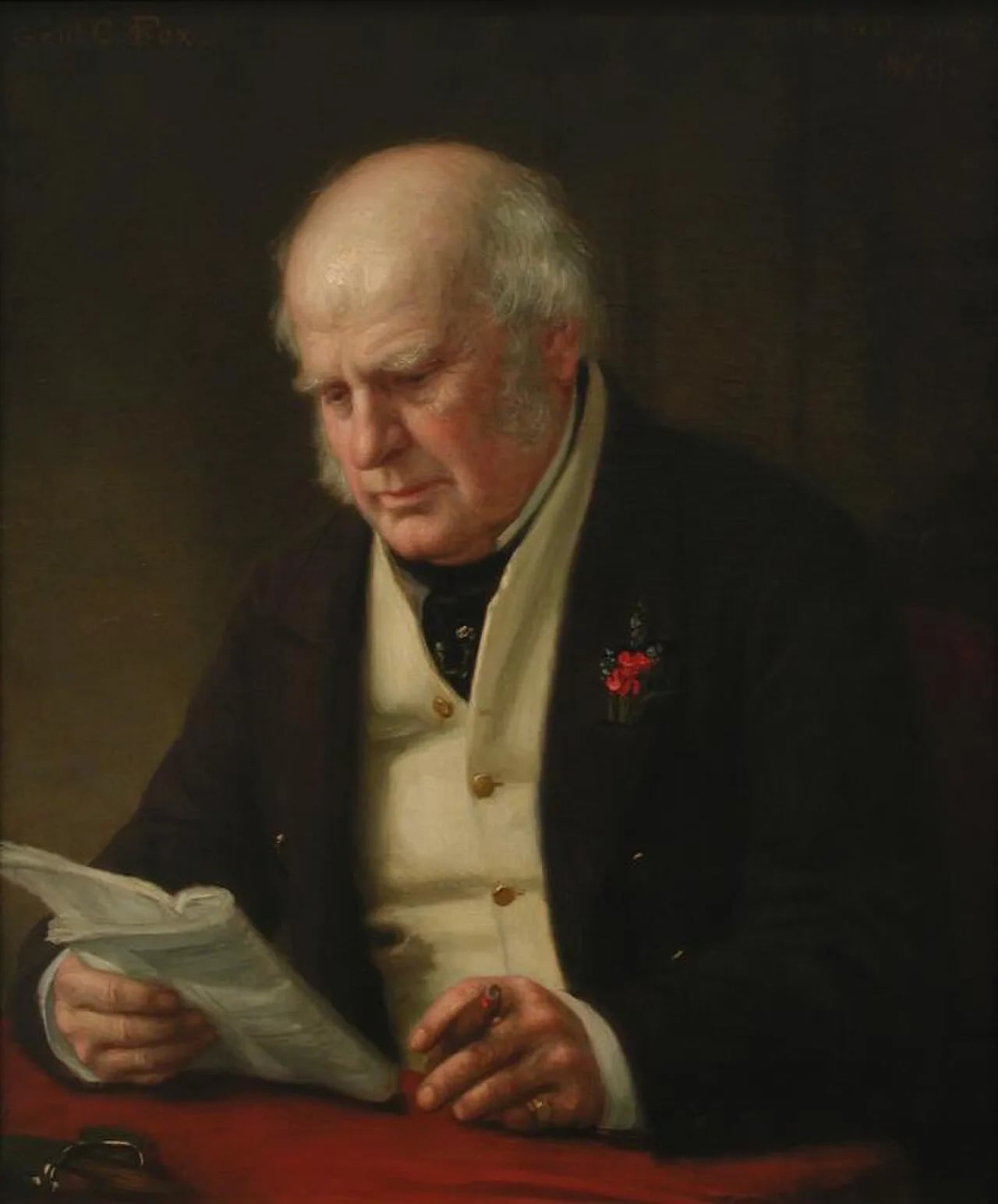 Porträt von Charles Richard Fox (1796–1873) – Gedenkseite