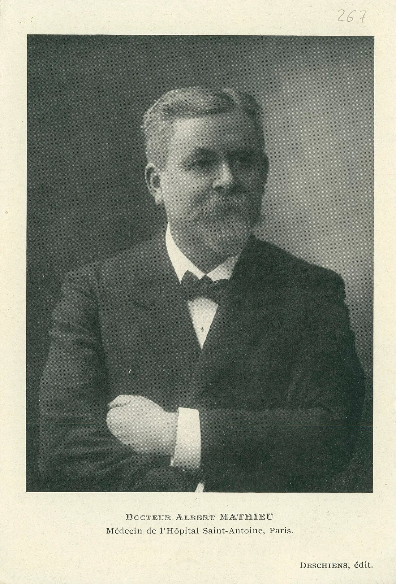 Portrait of Albert Mathieu (1855–1917) – memorial page