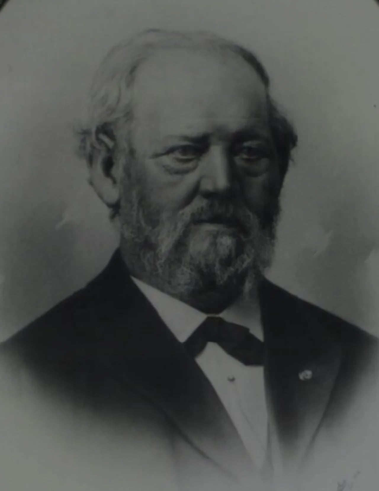 Porträt von Arent Nicolai Dragsted (1821–1898) – Gedenkseite
