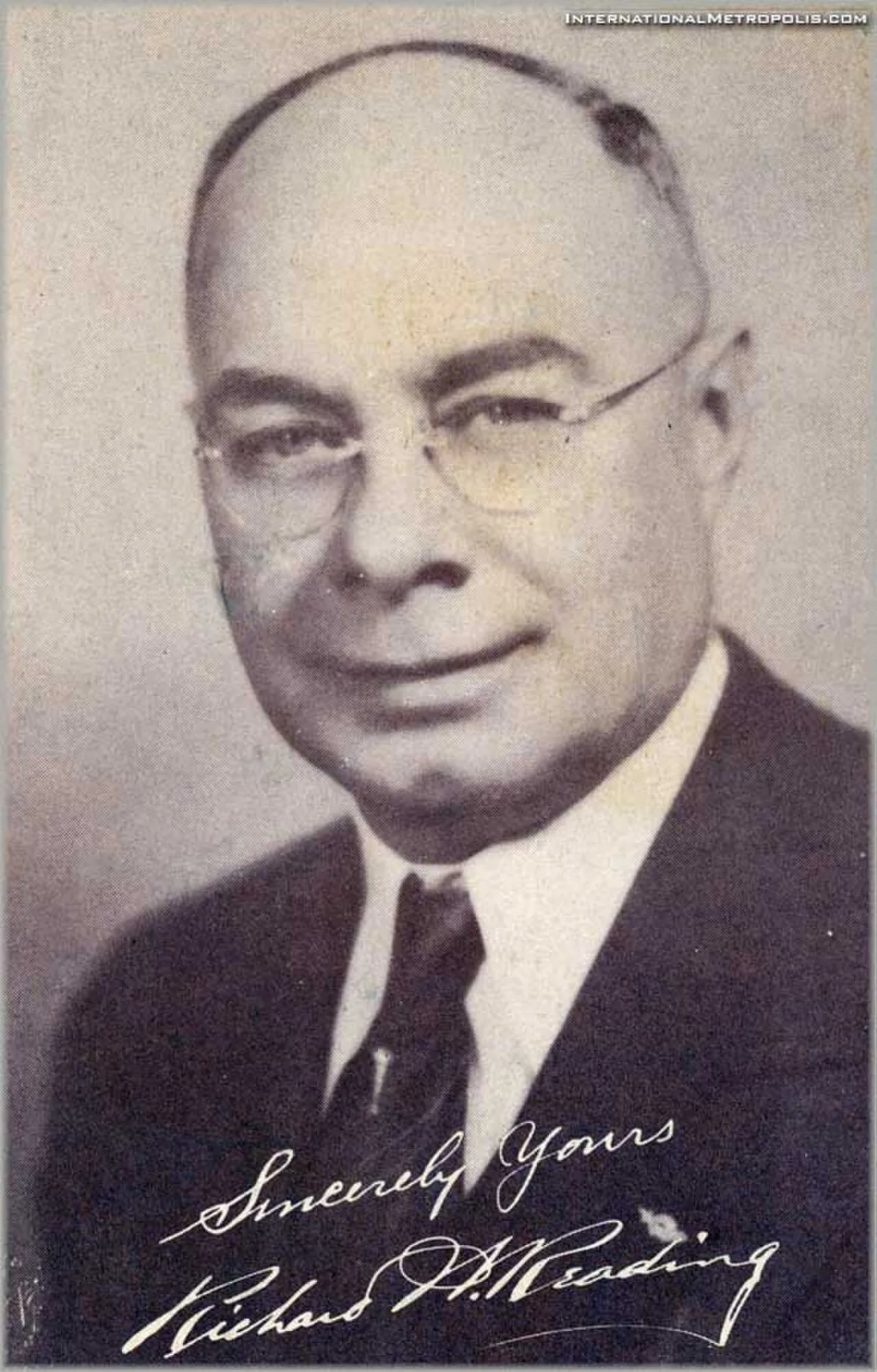 Portrait of Richard Reading (1882–1952) – memorial page