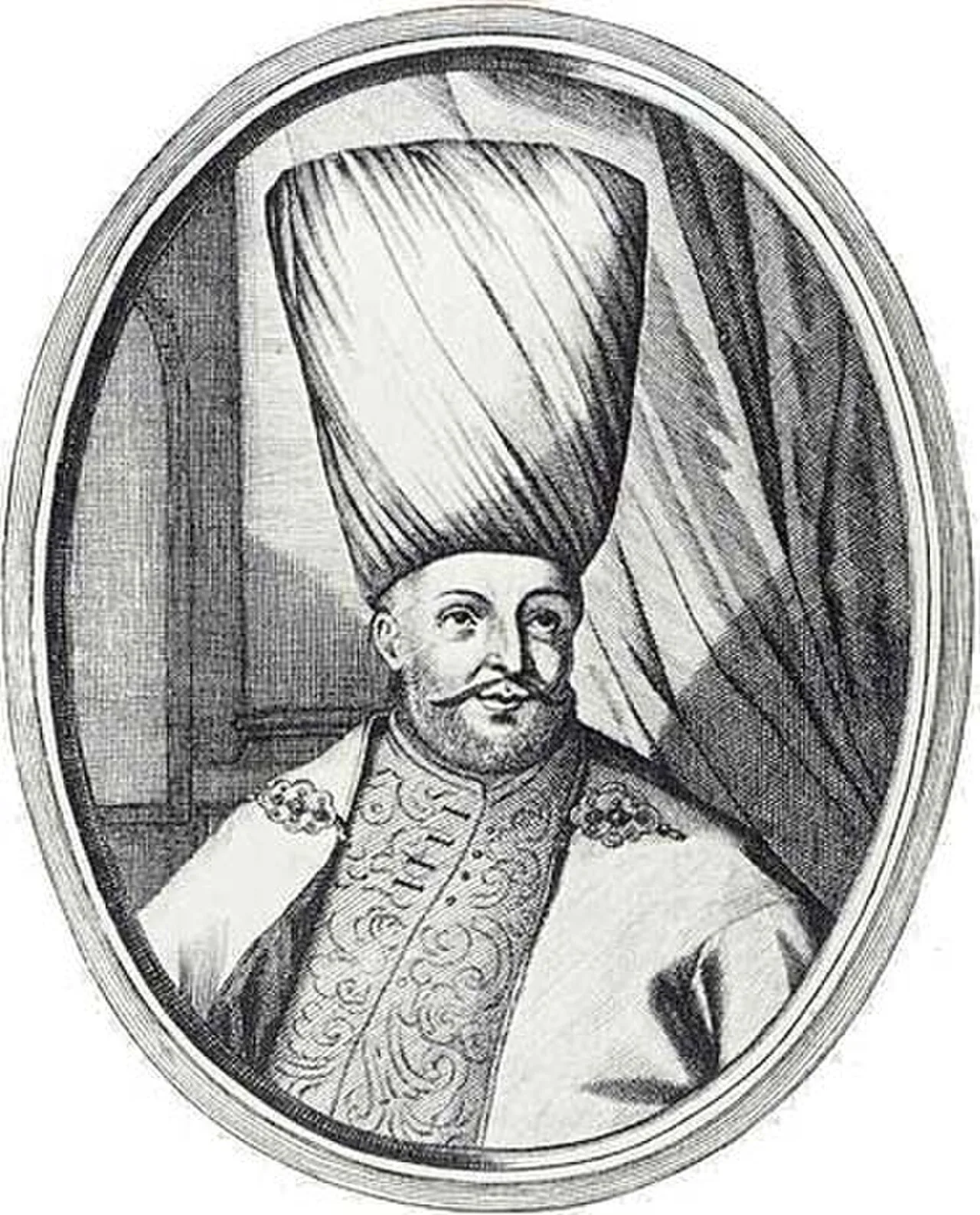 Porträt von Köprülü Fâzıl Ahmed Pascha (1635–1676) – Gedenkseite