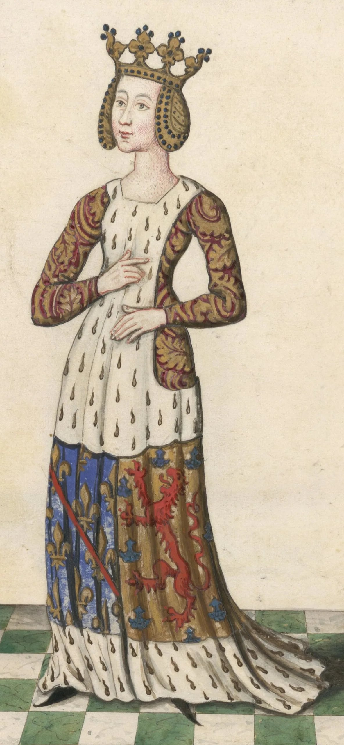 Porträt von Beatrix von Burgund (1257–1310) – Gedenkseite