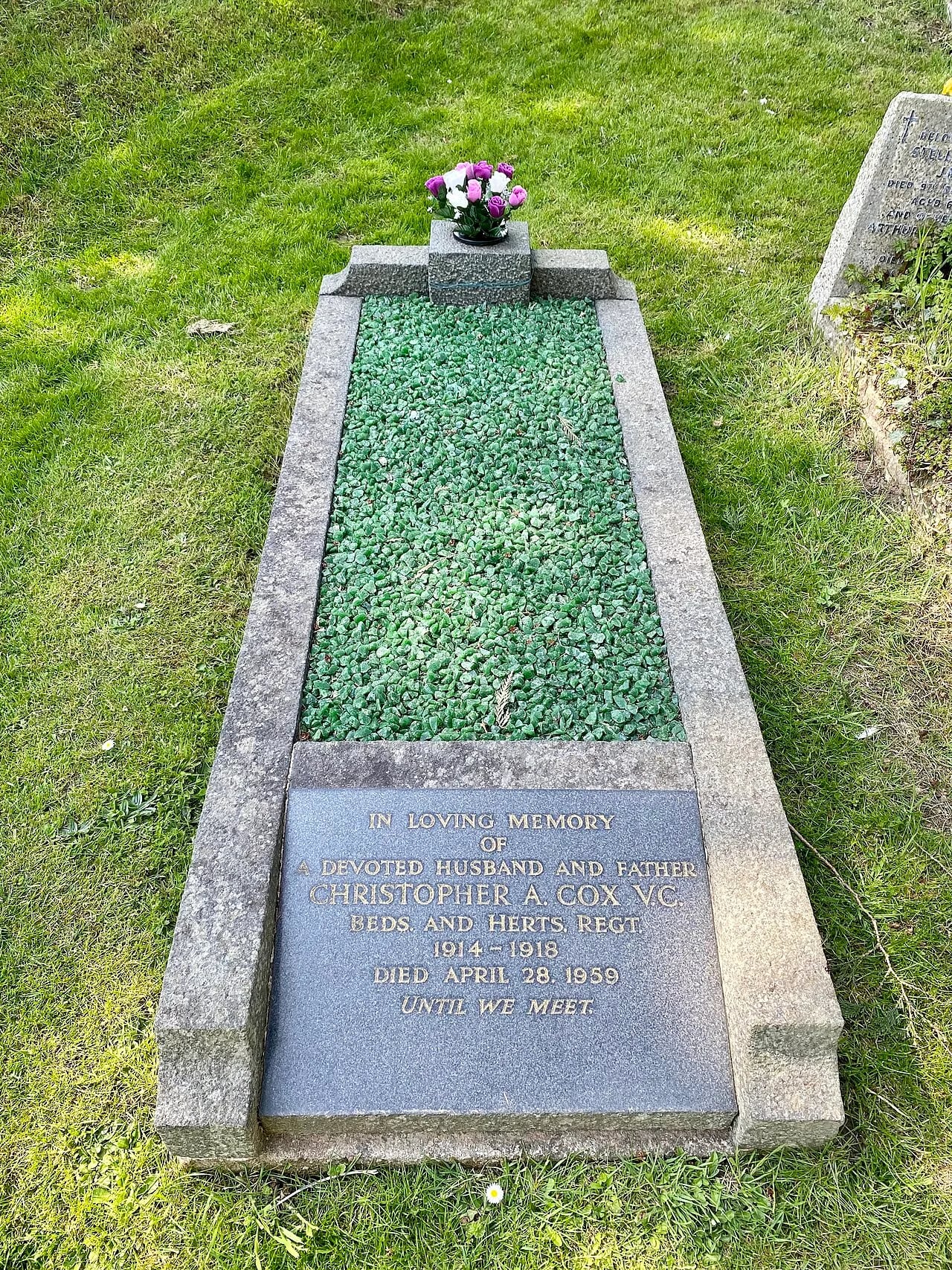 Portrait of Christopher Augustus Cox (1889–1959) – memorial page