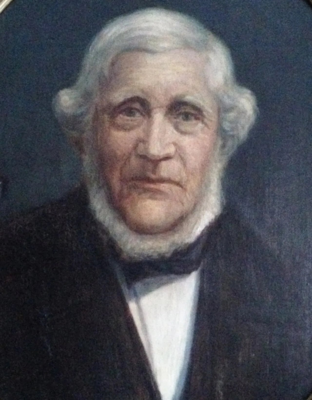 Portrait of Christopher Blom Paus (1810–1898) – memorial page