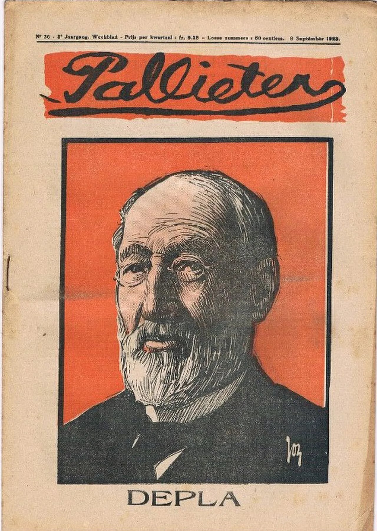 Porträt von Alfons Depla (1860–1924) – Gedenkseite