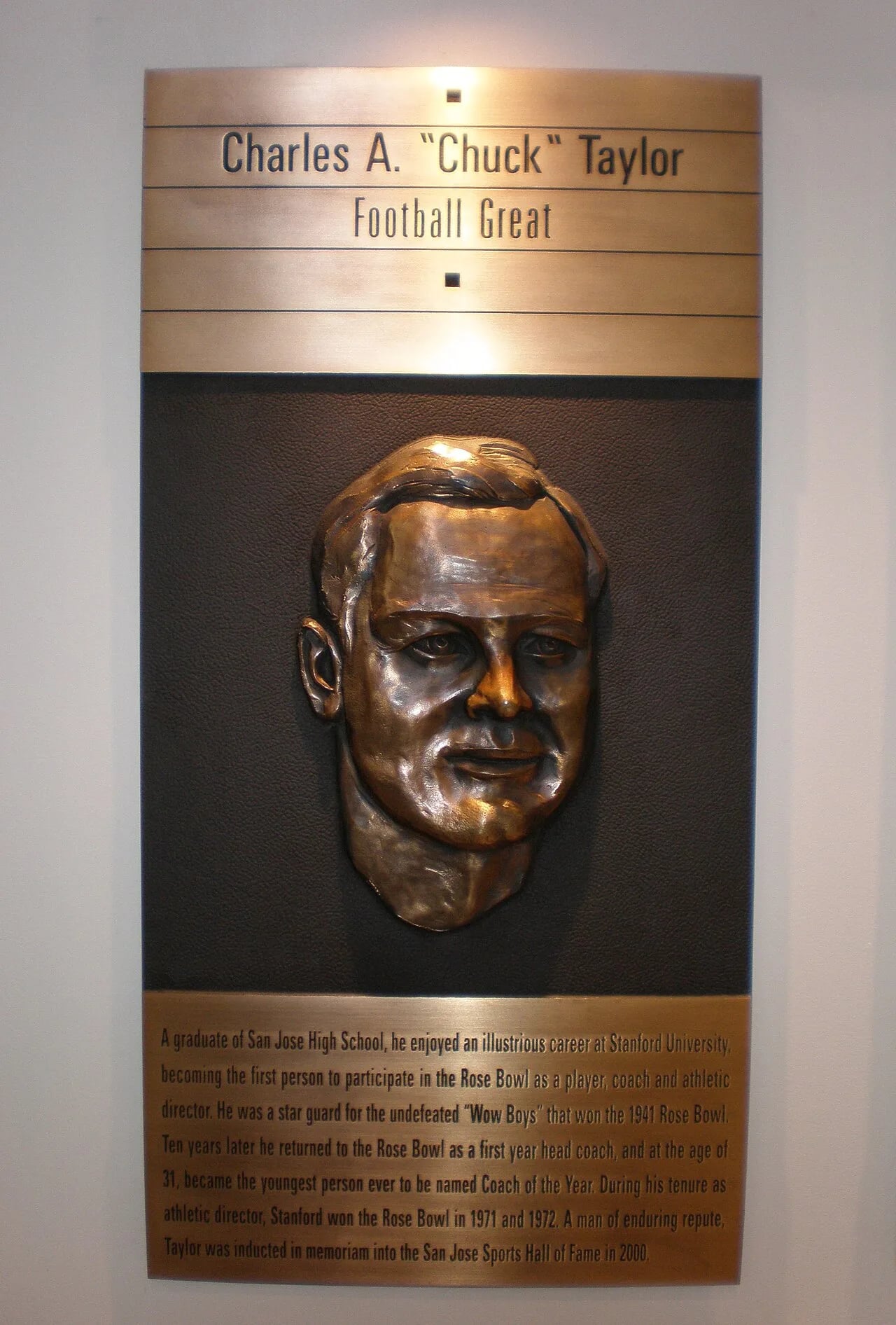 Porträt von Chuck Taylor (1920–1994) – Gedenkseite