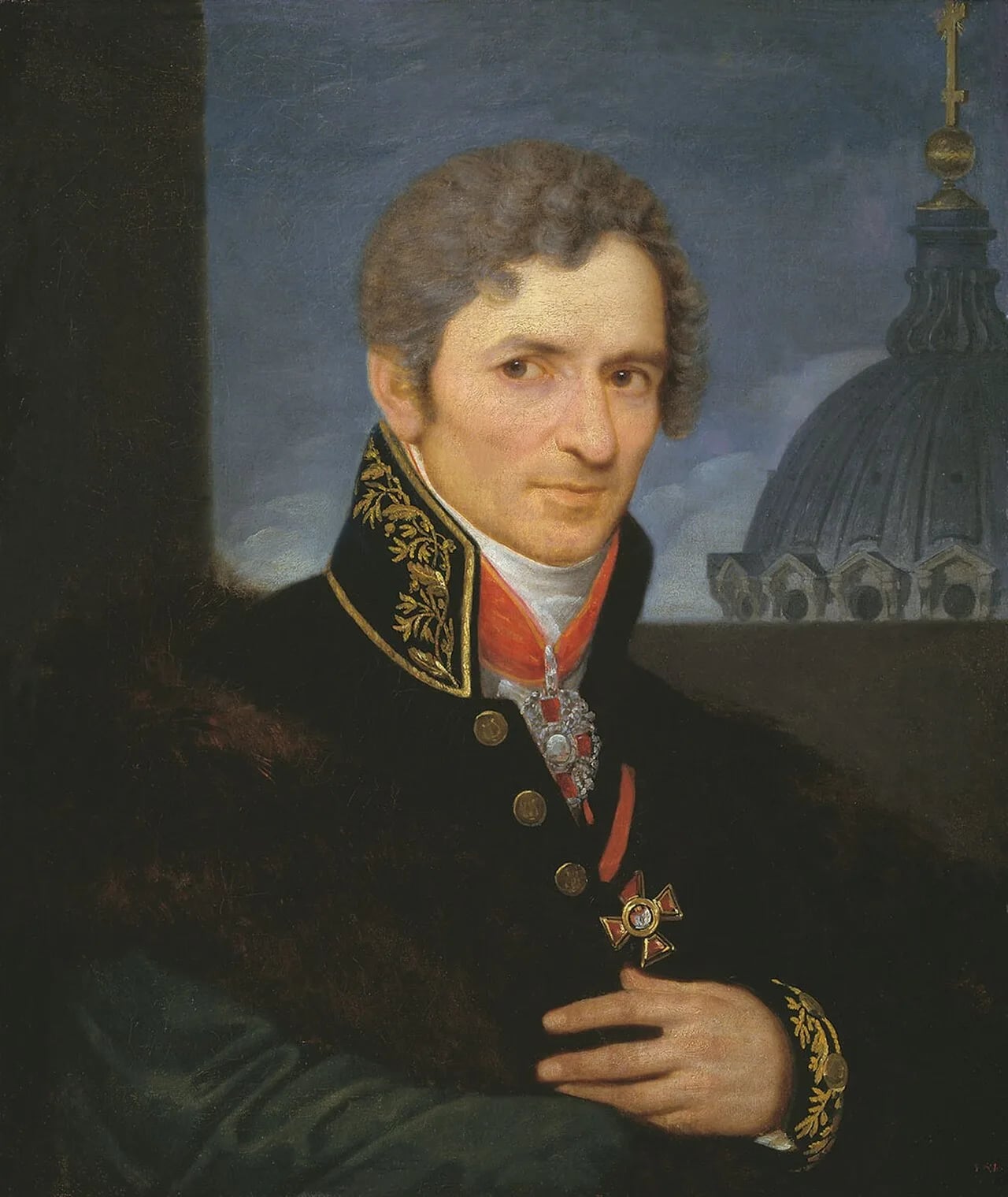 Porträt von Andrei Nikiforowitsch Woronichin (1759–1814) – Gedenkseite