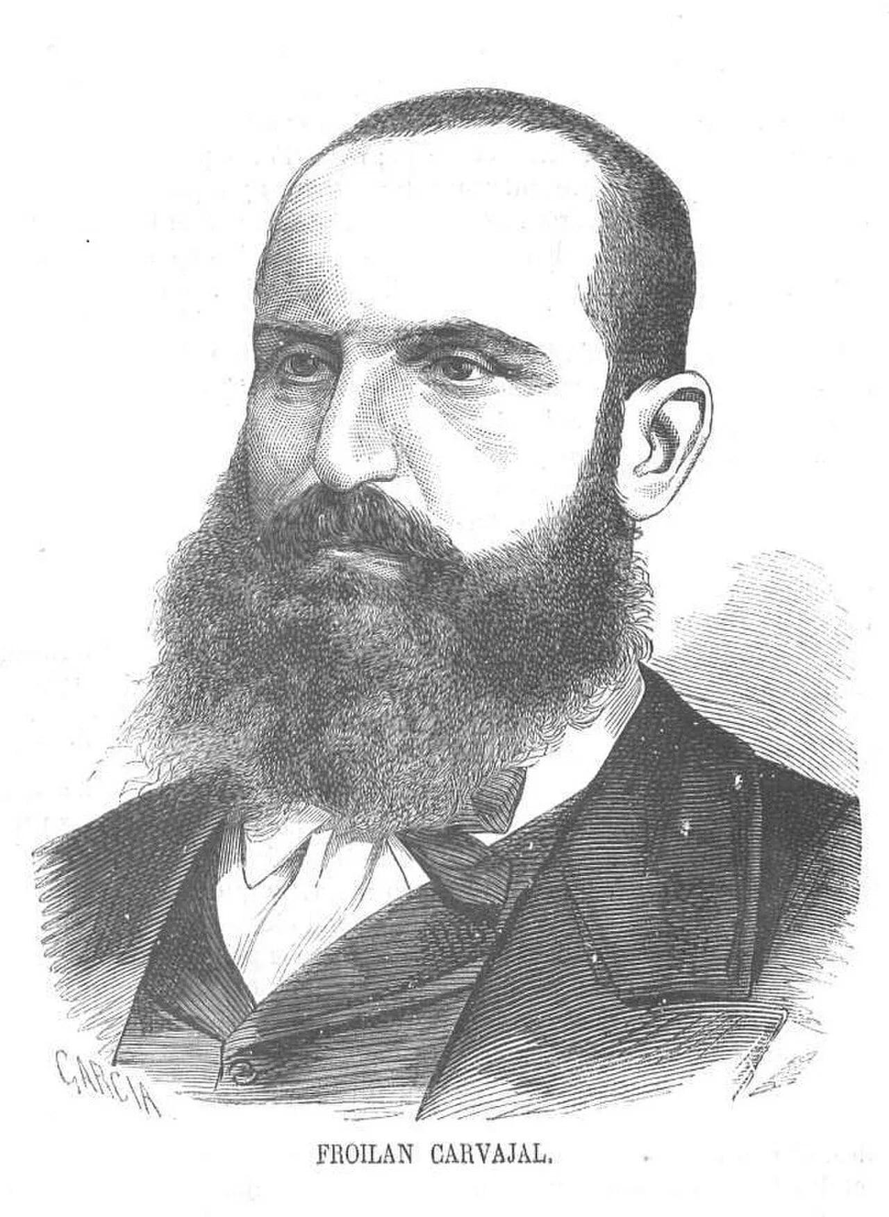 Portrait of Froilán Carvajal (1830–1869) – memorial page