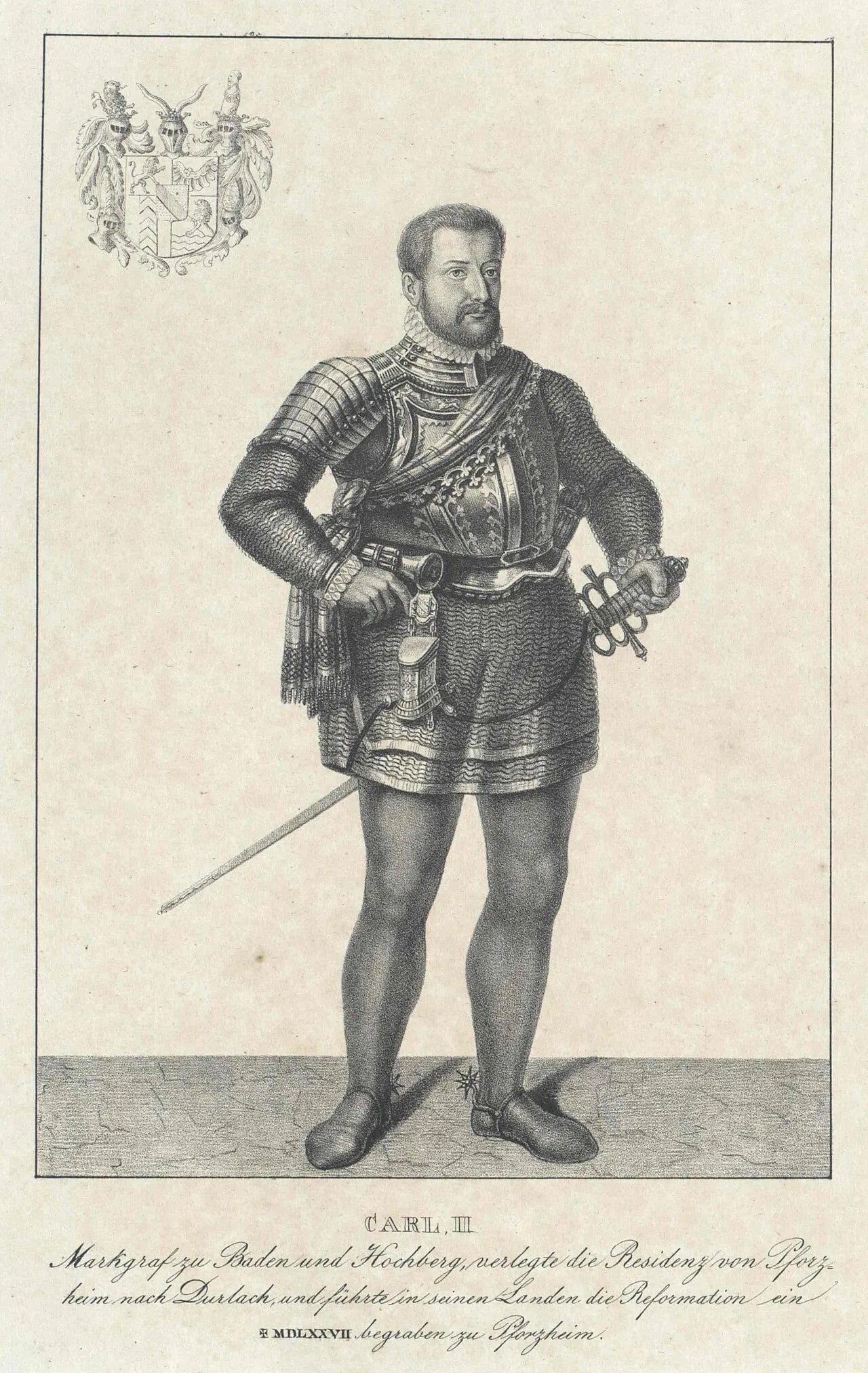 Porträt von Karl II. (1529–1577) – Gedenkseite