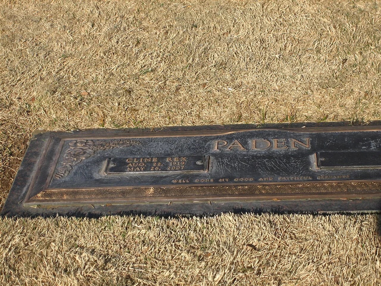 Porträt von Cline Paden (1919–2007) – Gedenkseite