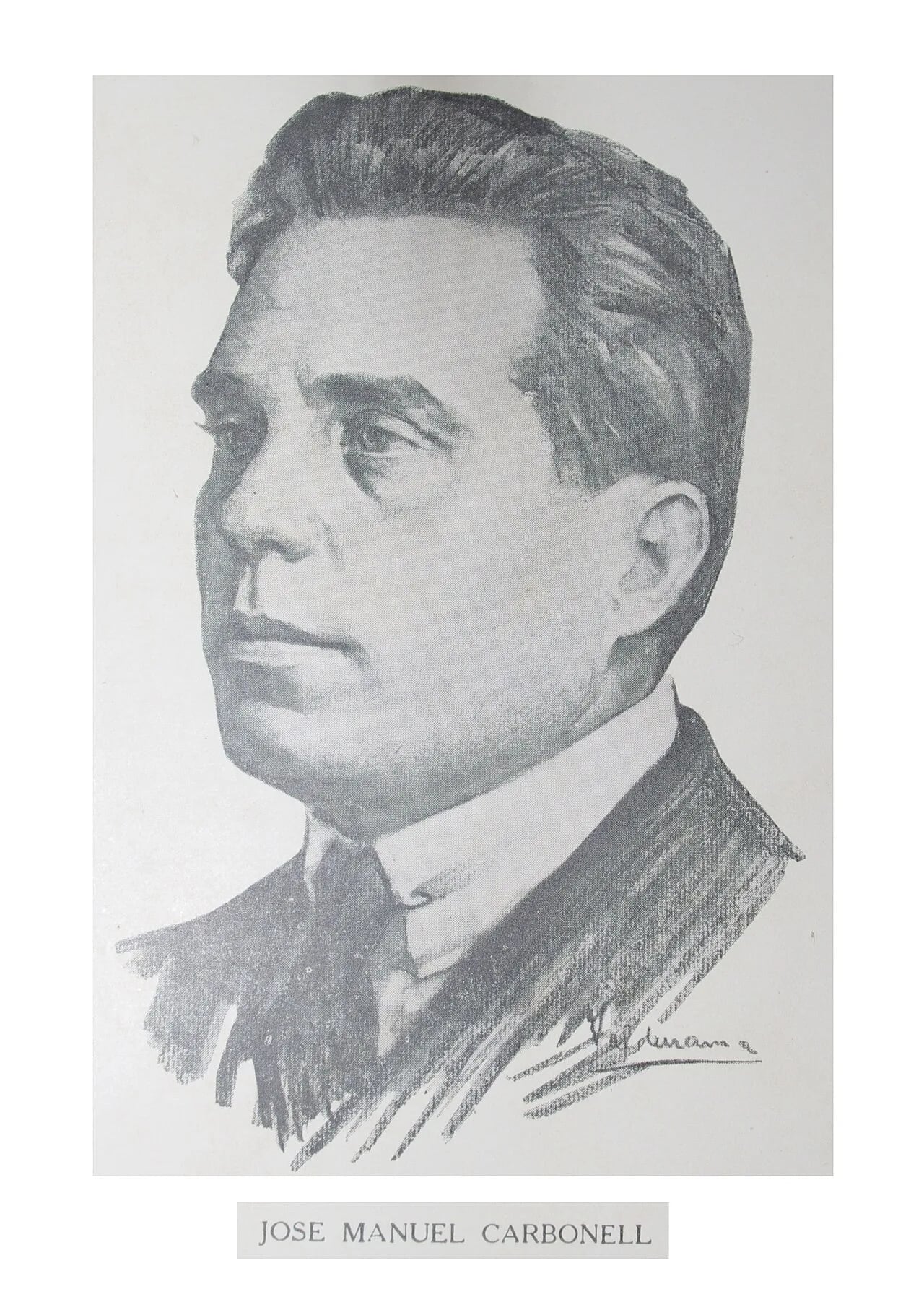 Porträt von José Manuel Carbonell (1880–1968) – Gedenkseite