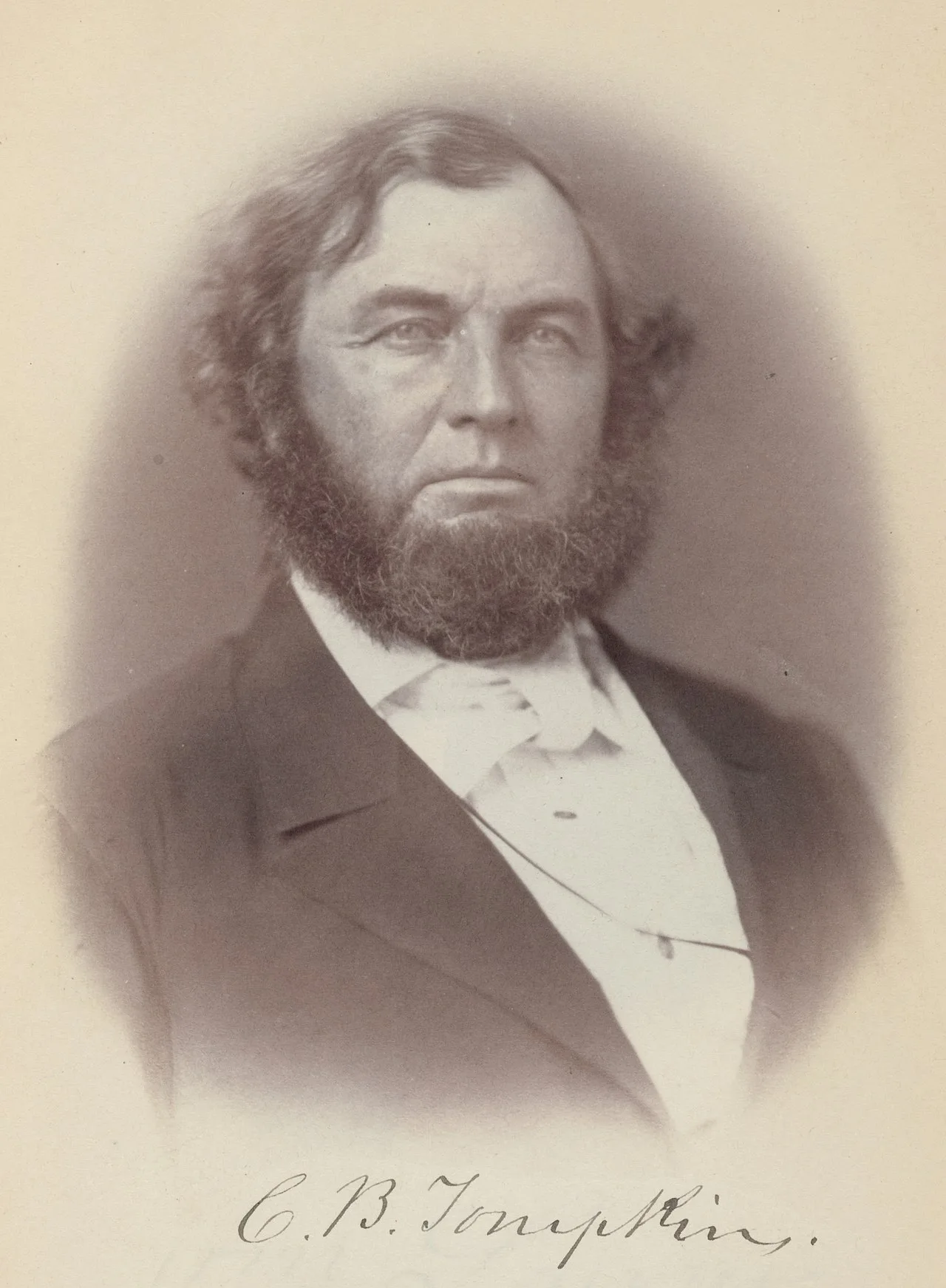 Porträt von Cydnor B. Tompkins (1810–1862) – Gedenkseite